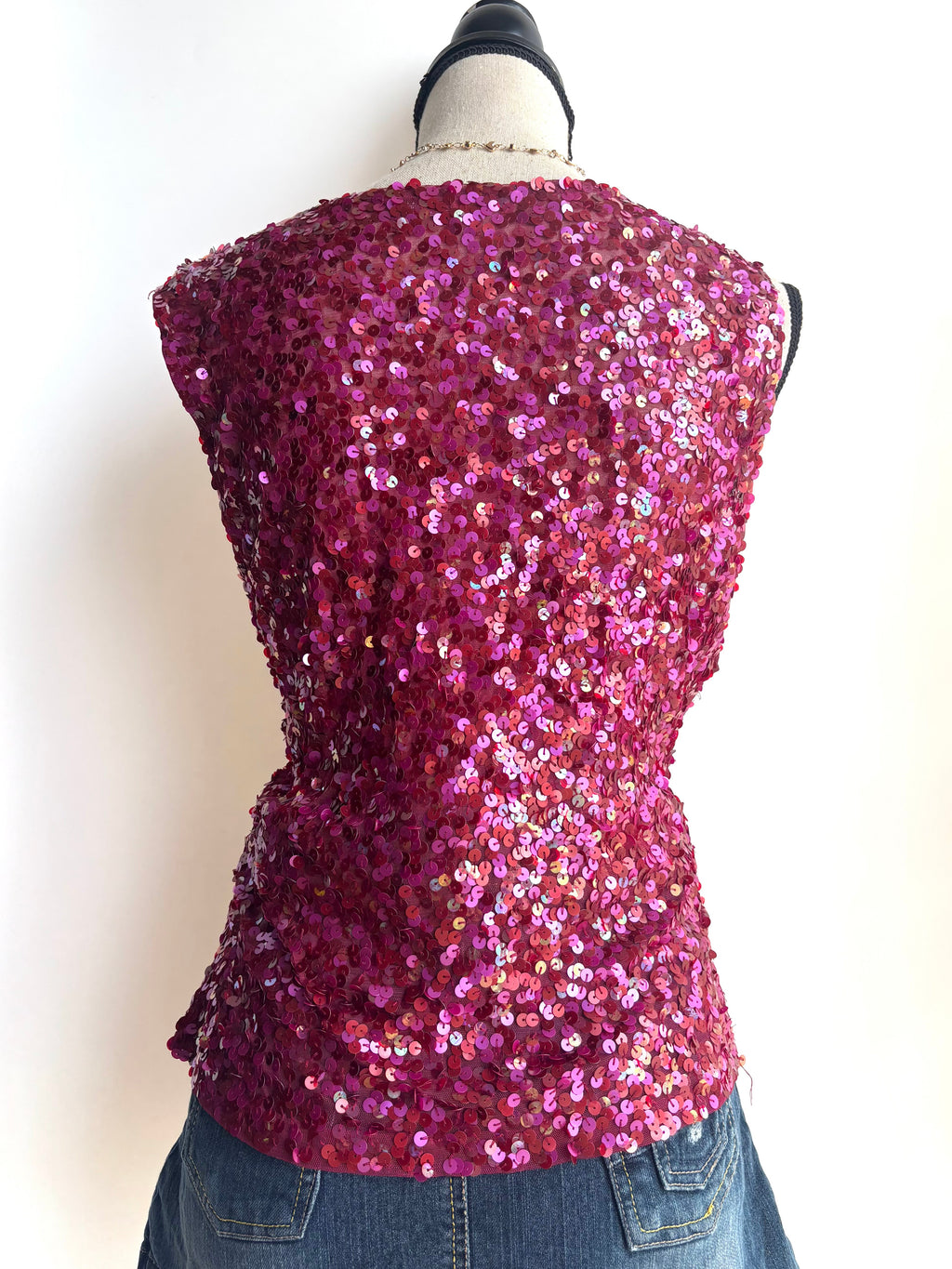 Y2k sequins top