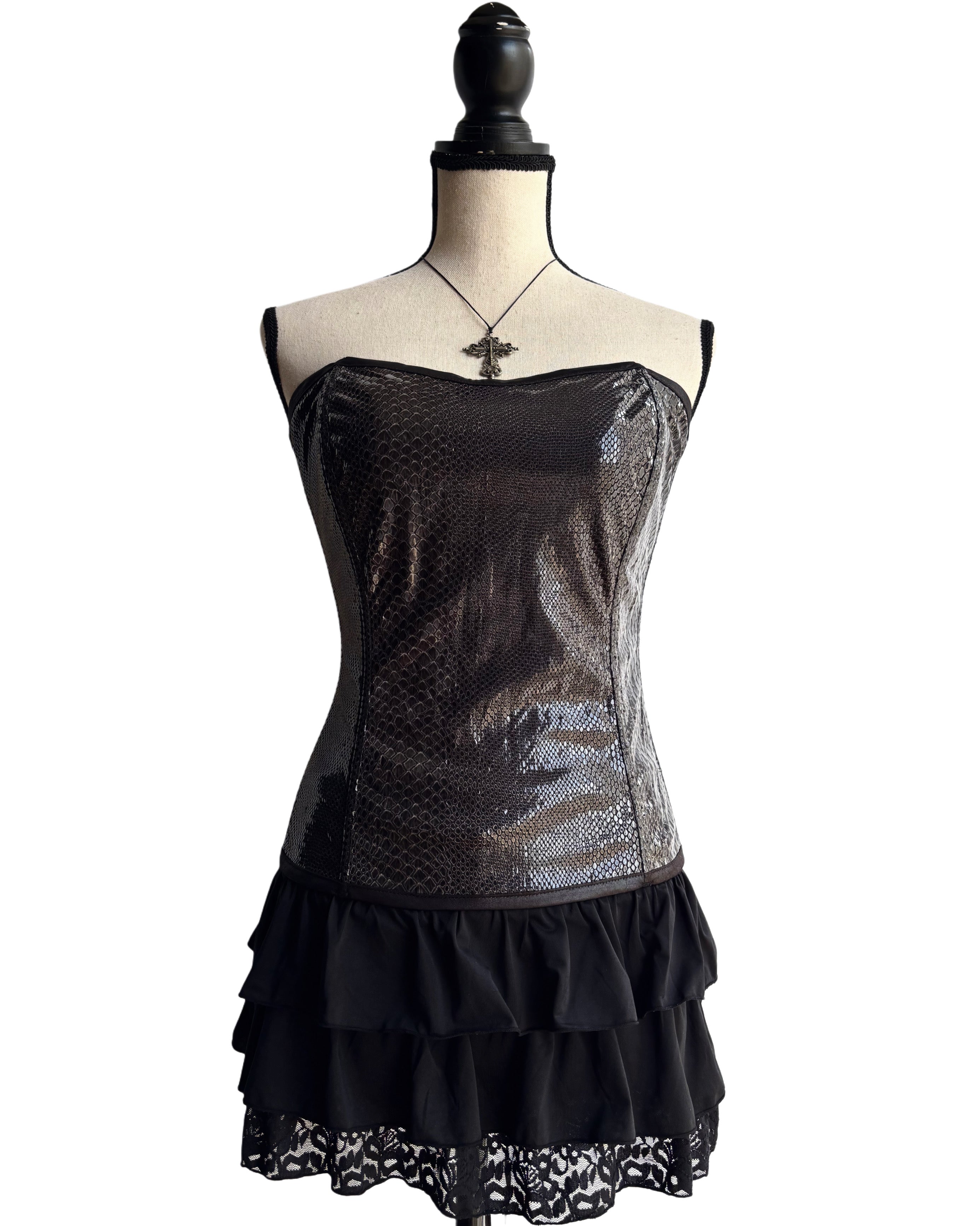 Y2k textured corset