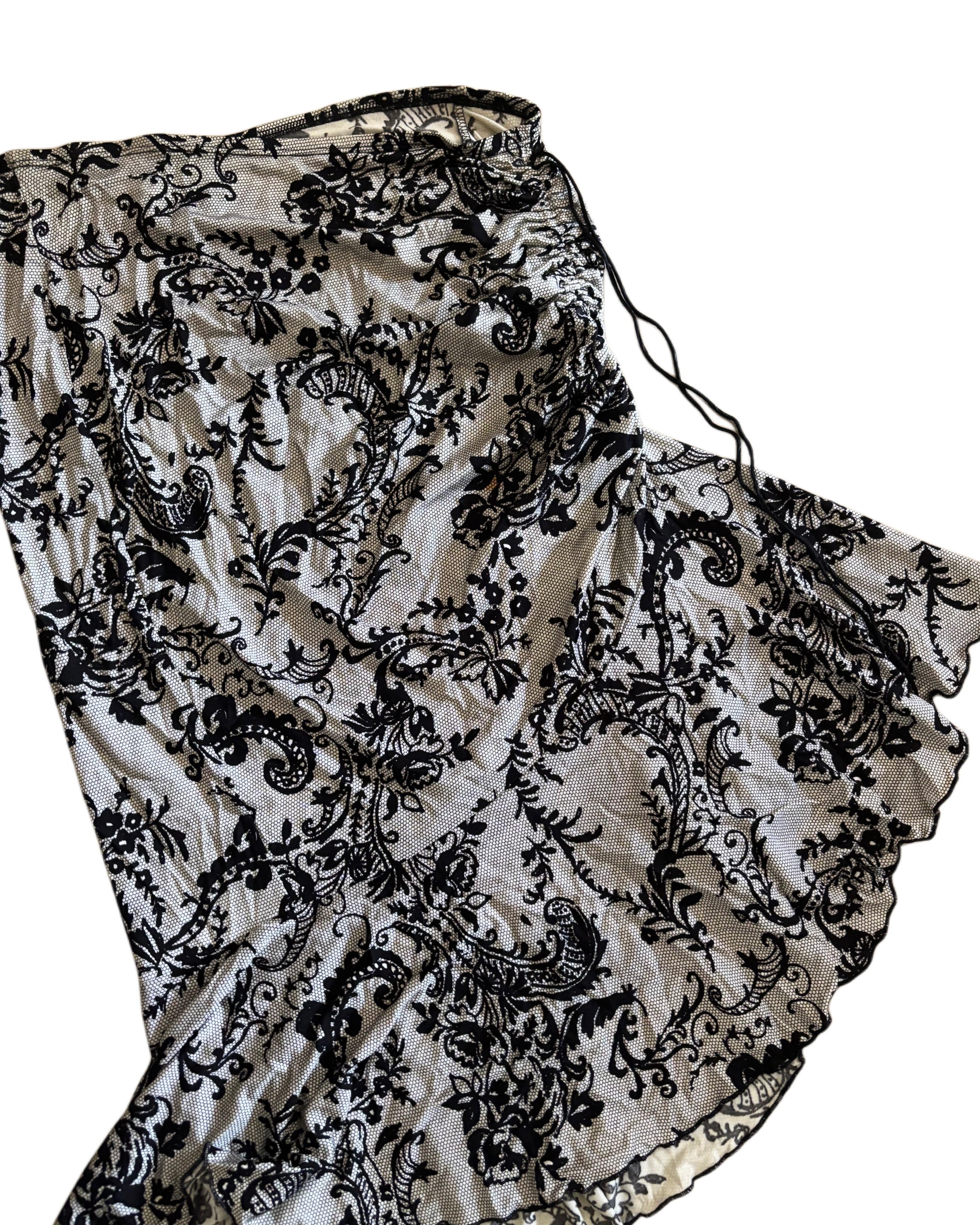 Vintage asymmetrical skirt
