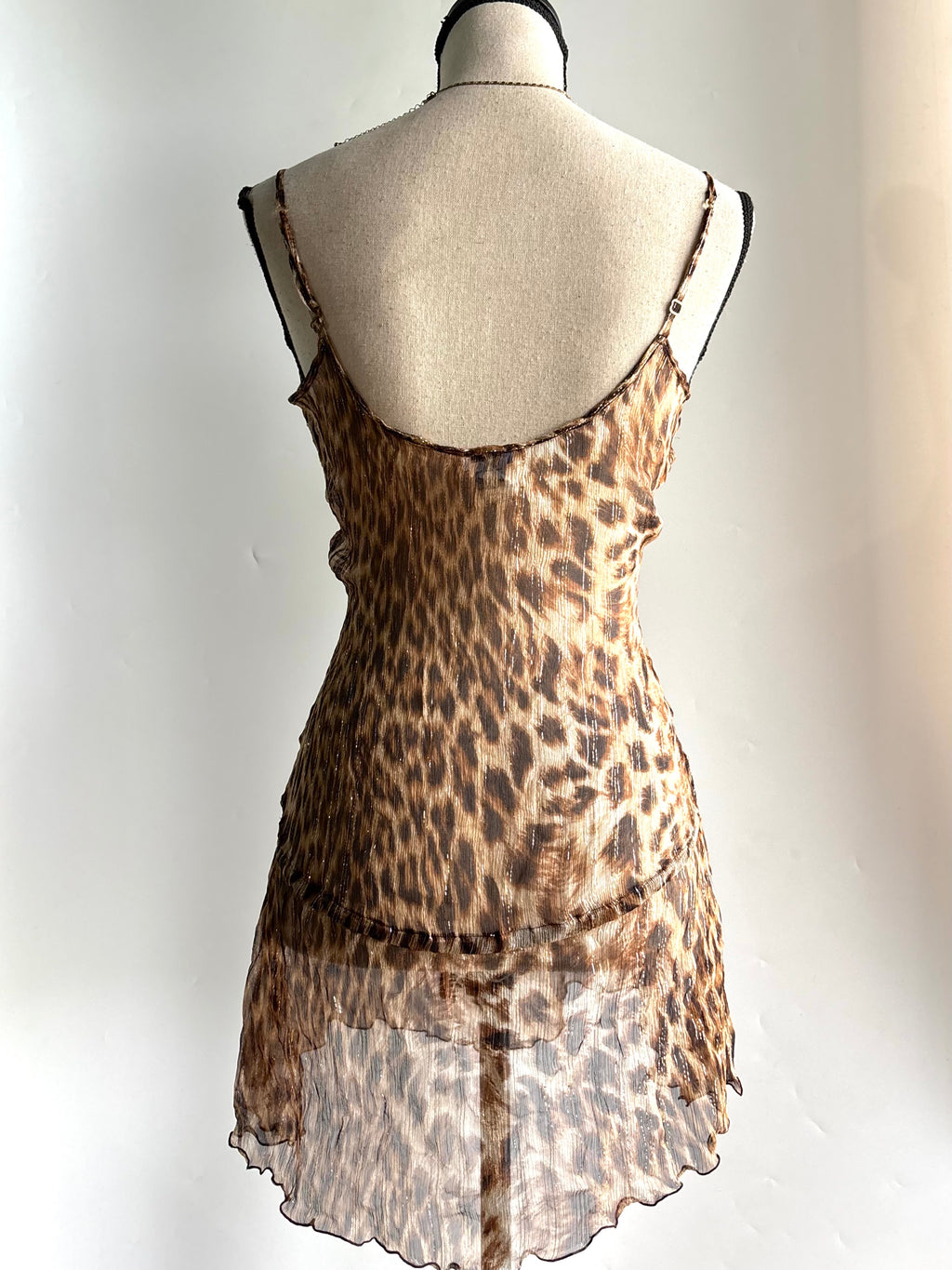 Mesh shimmer dress