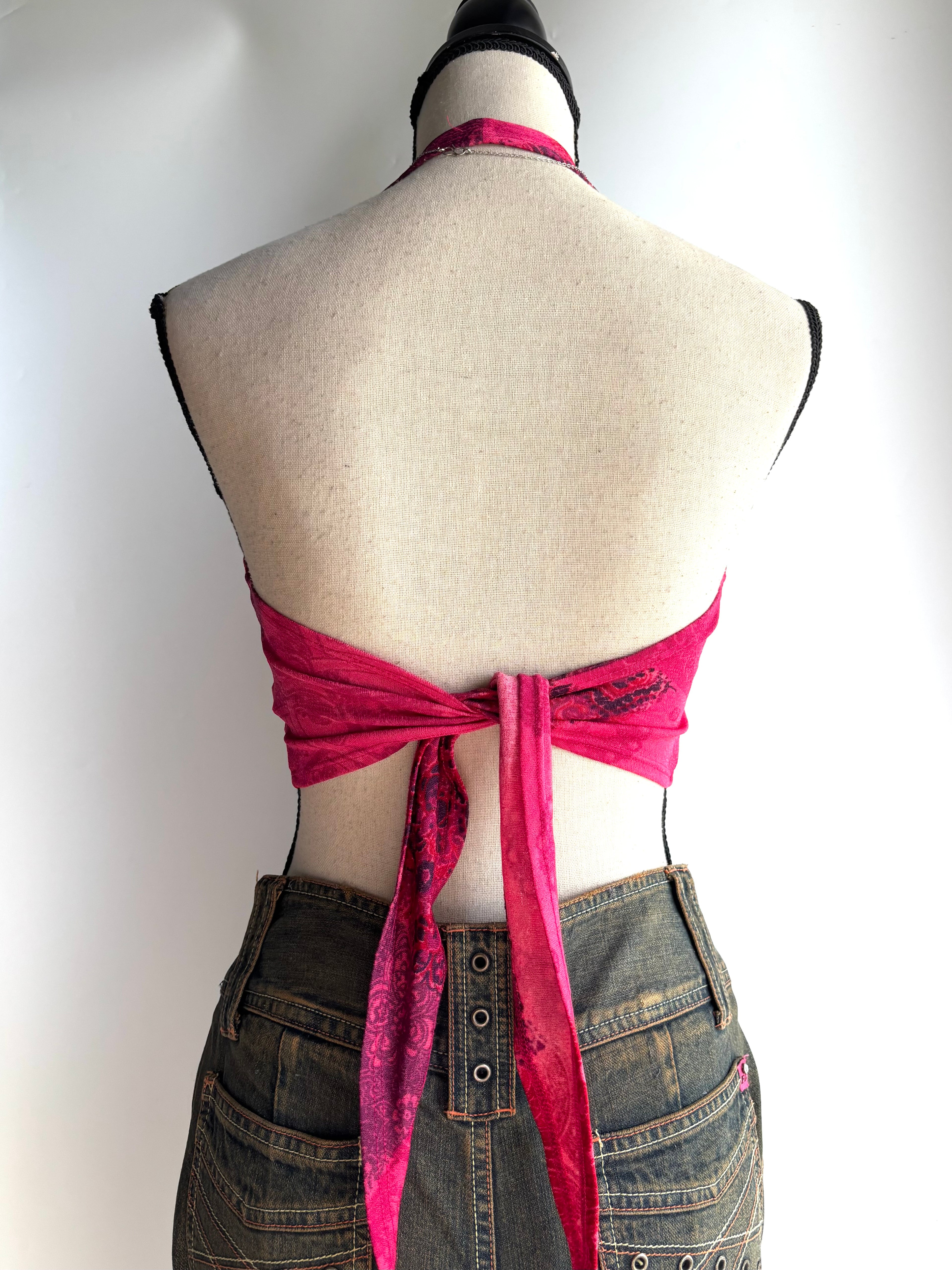 Desi backless top
