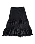 Long ruffle skirt