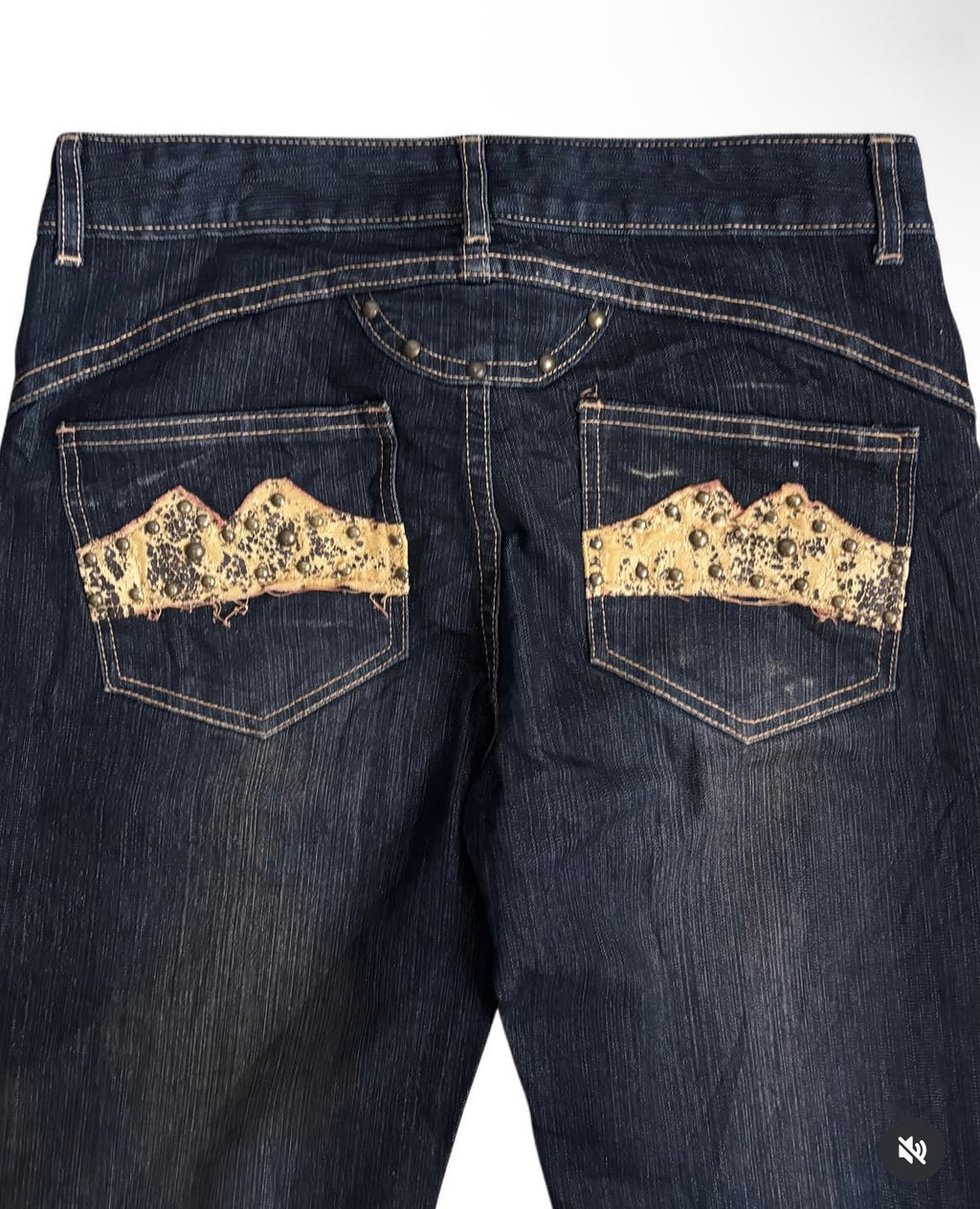 Y2k worked jeans