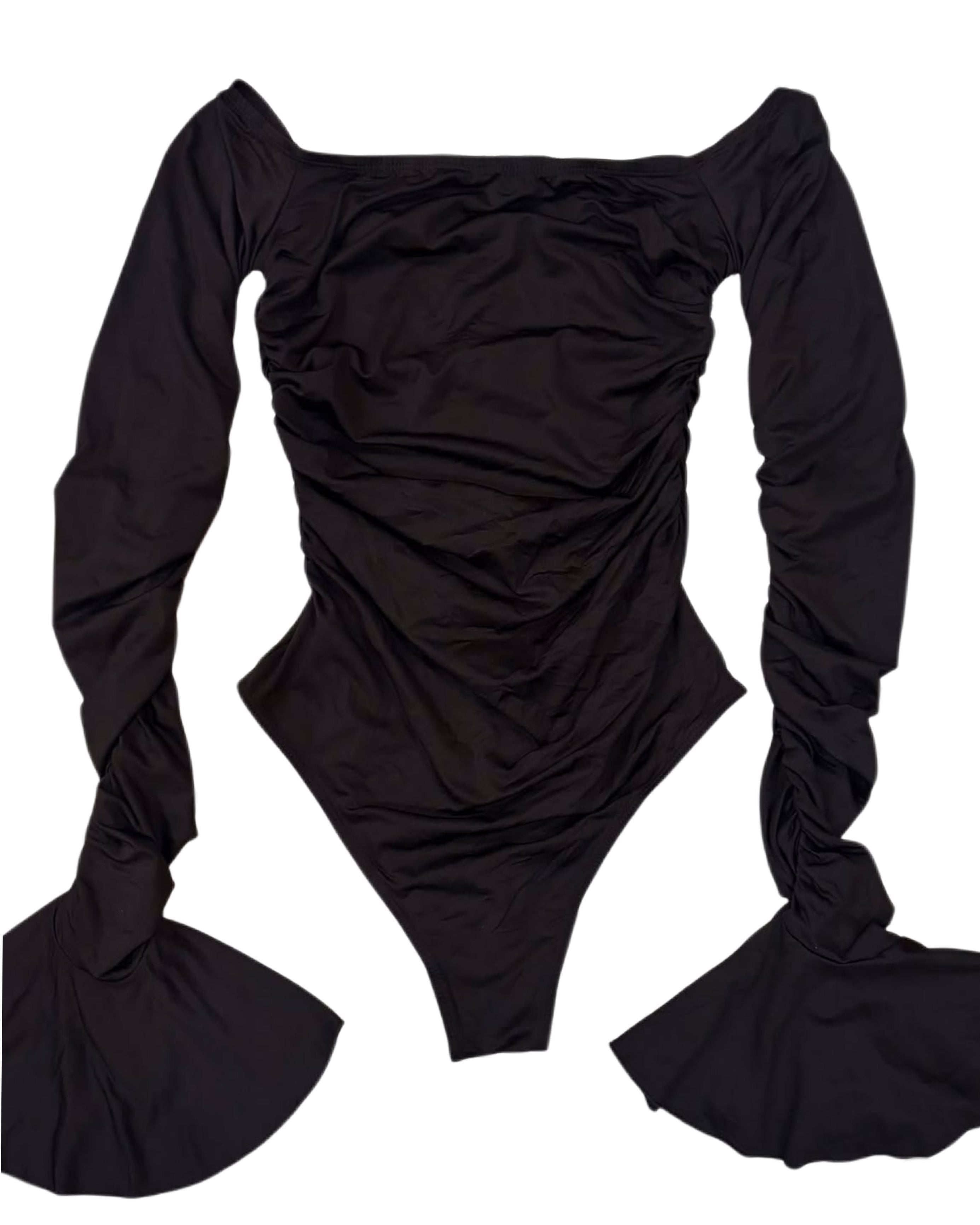 Brown Fitted bodysuit