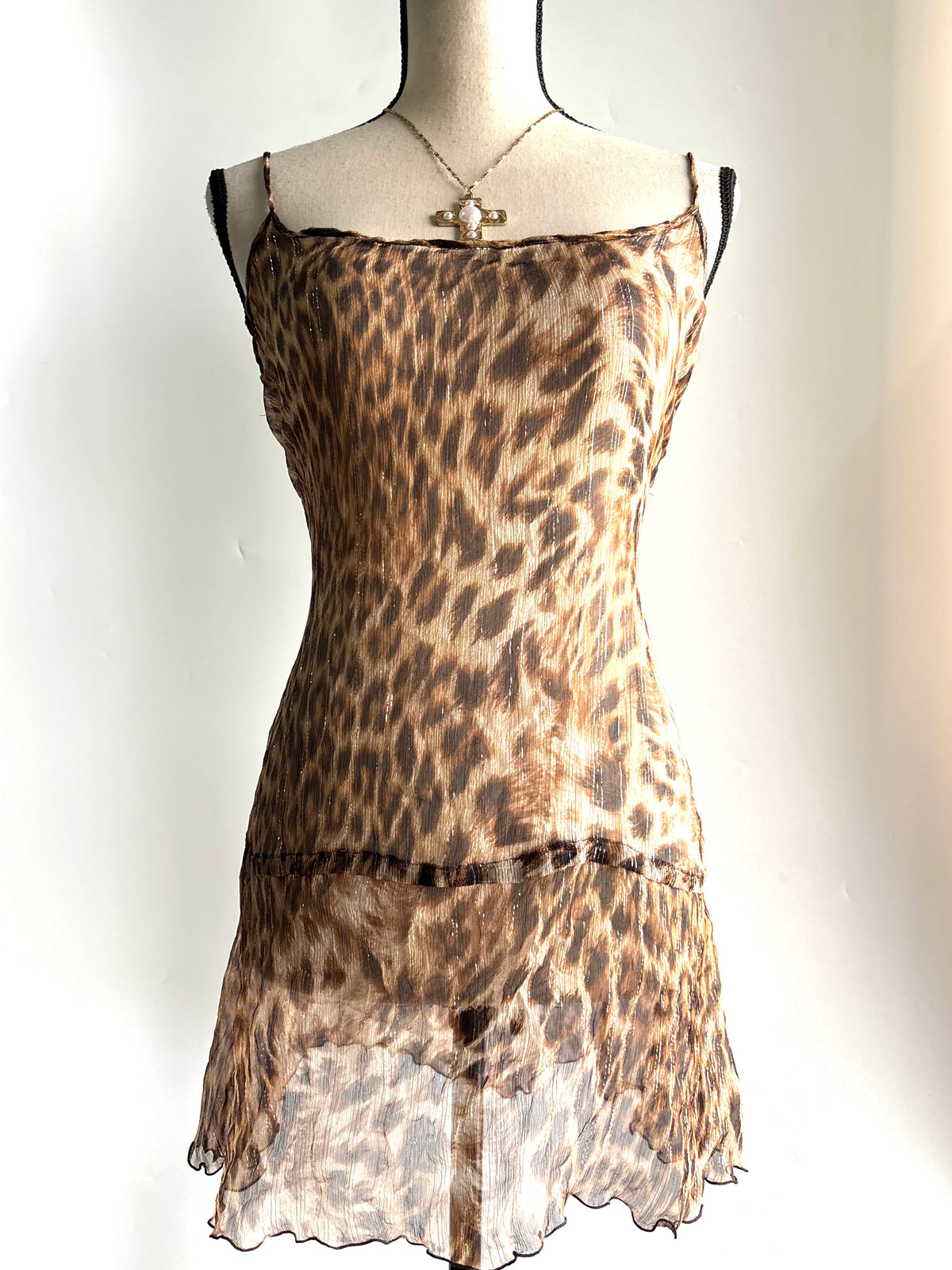 Mesh shimmer dress