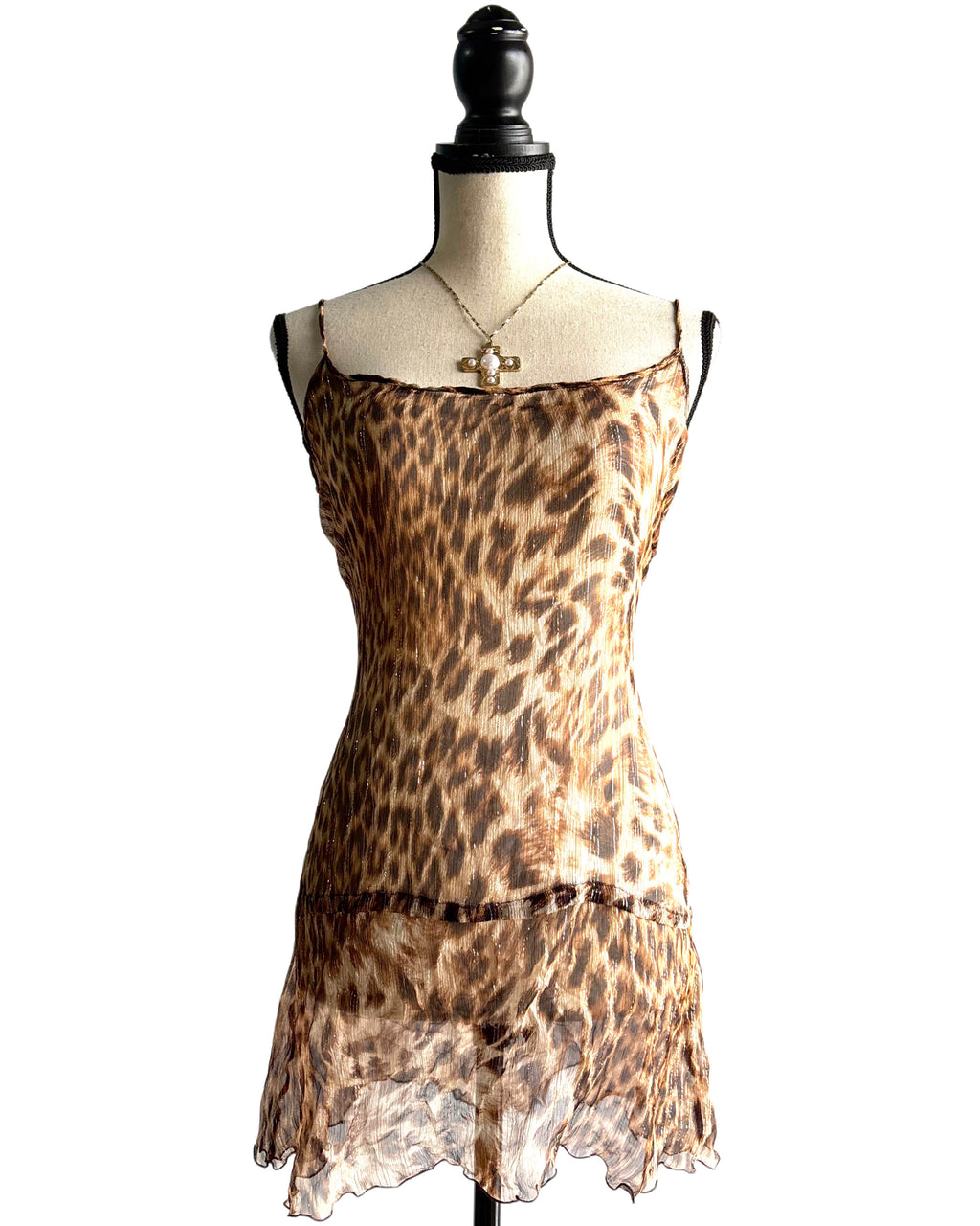 Mesh shimmer dress