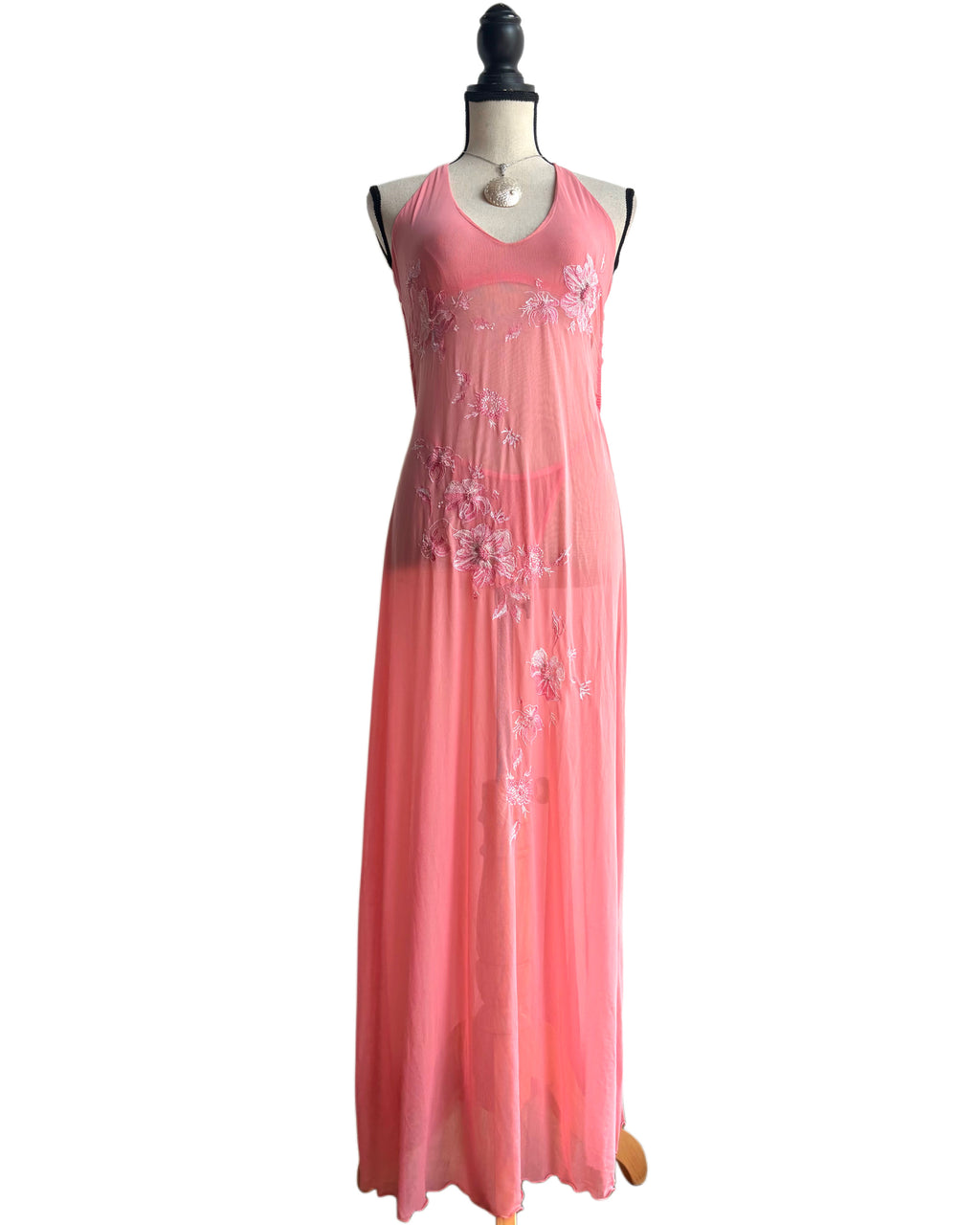 Vintage style mesh dress