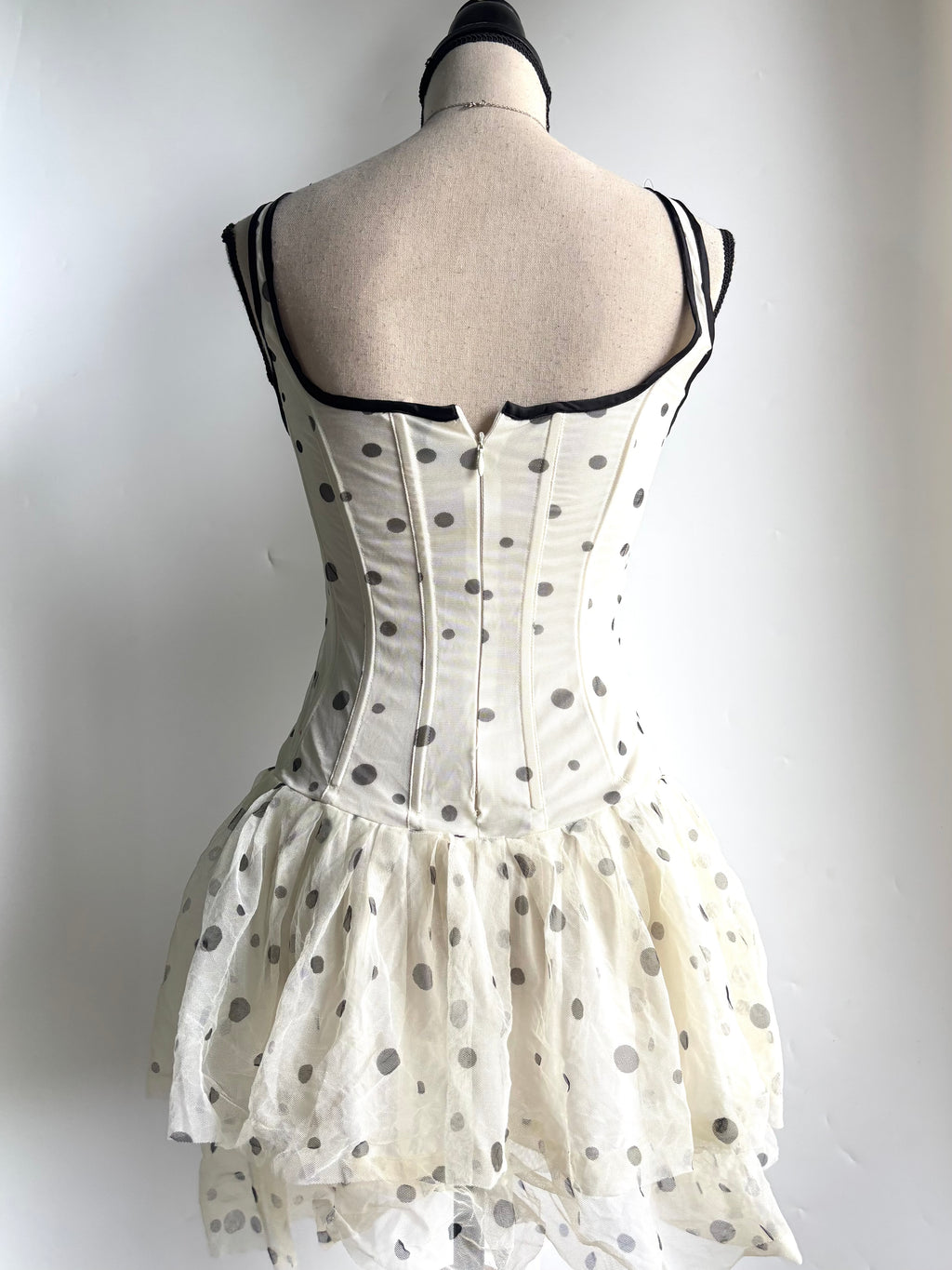 Y2k polka dot dress