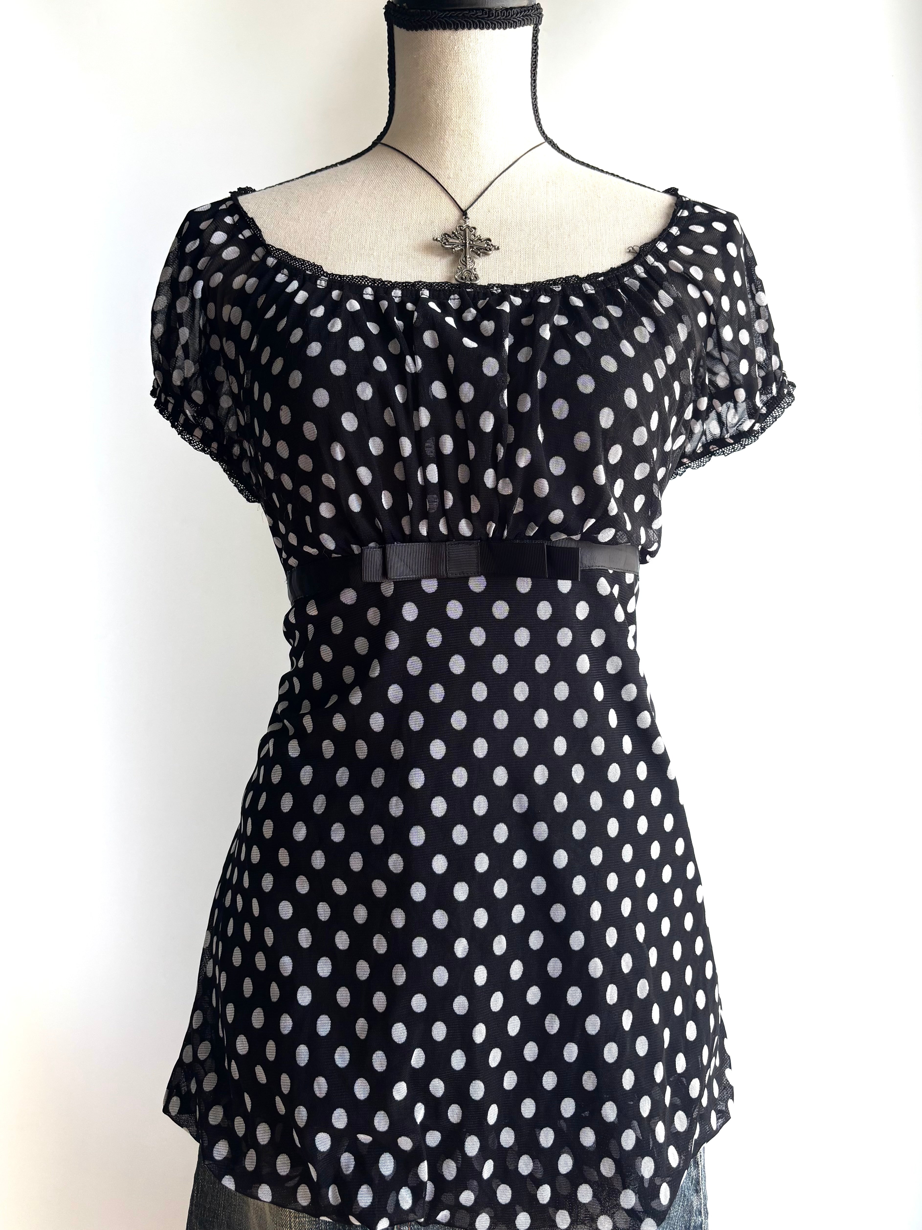 Polka dot top