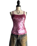 Bebo pink sequins top