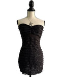Y2k fitted ruffle dress