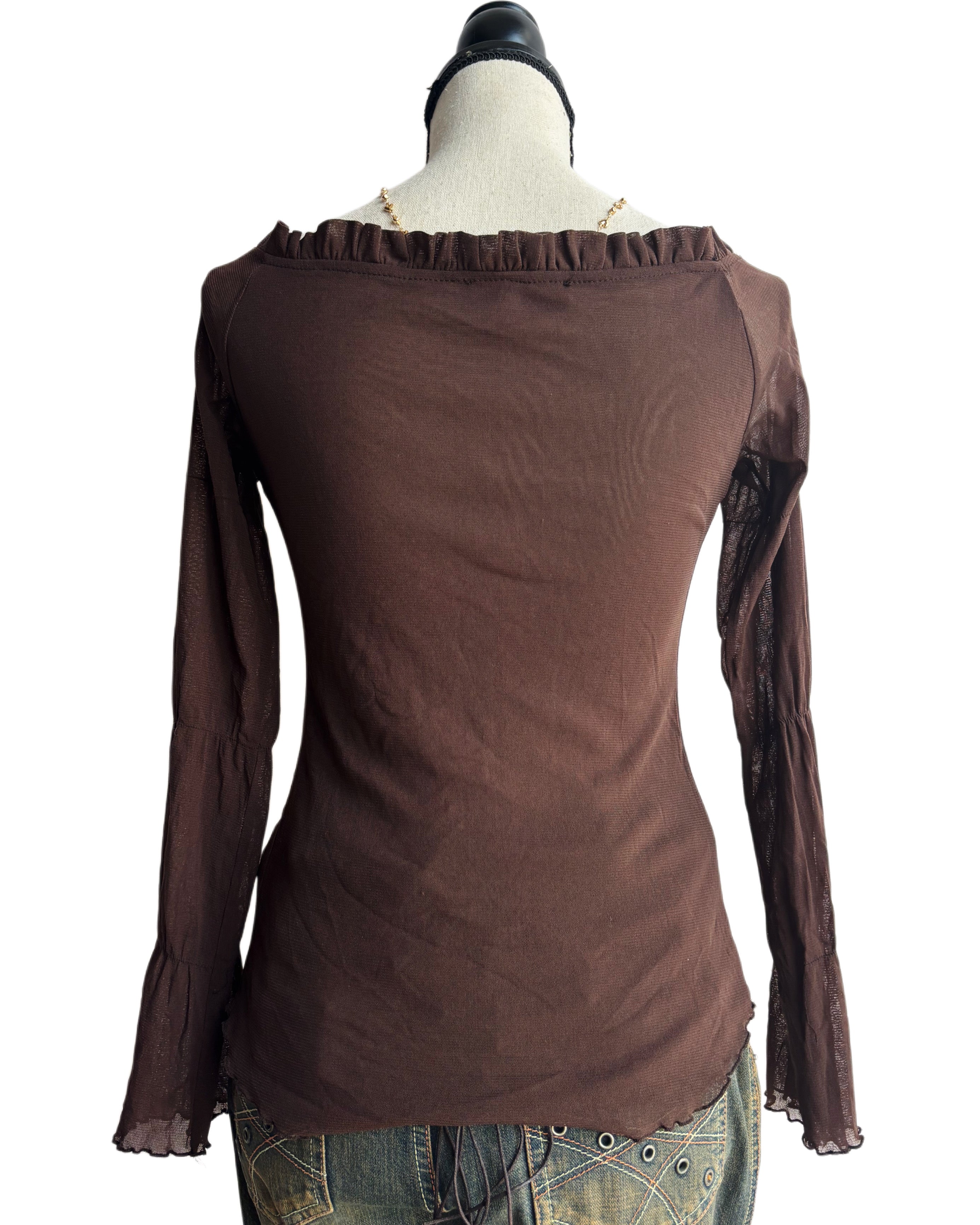 vintage brown top