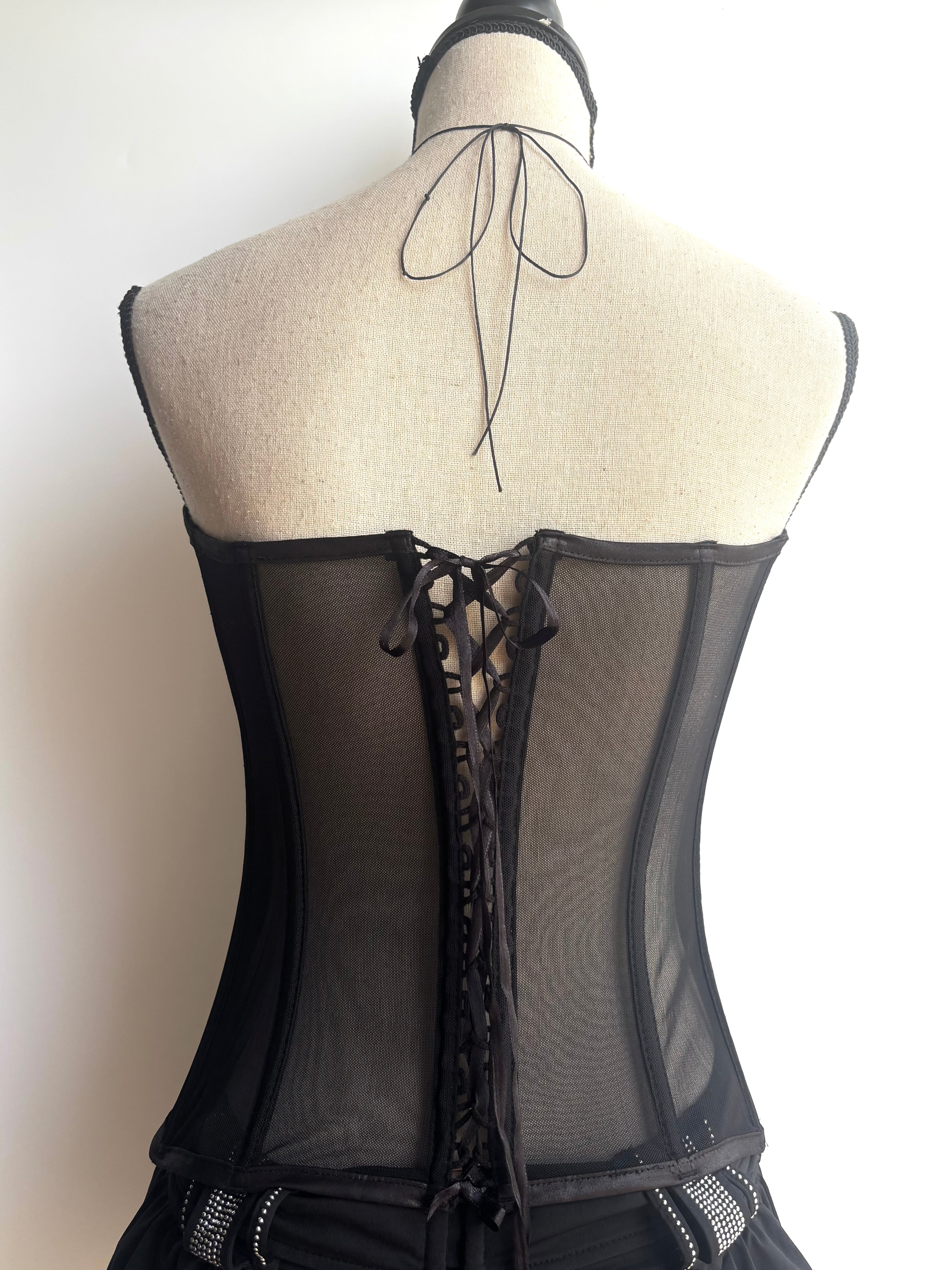 Y2k textured corset