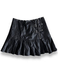 grunge leather skirt