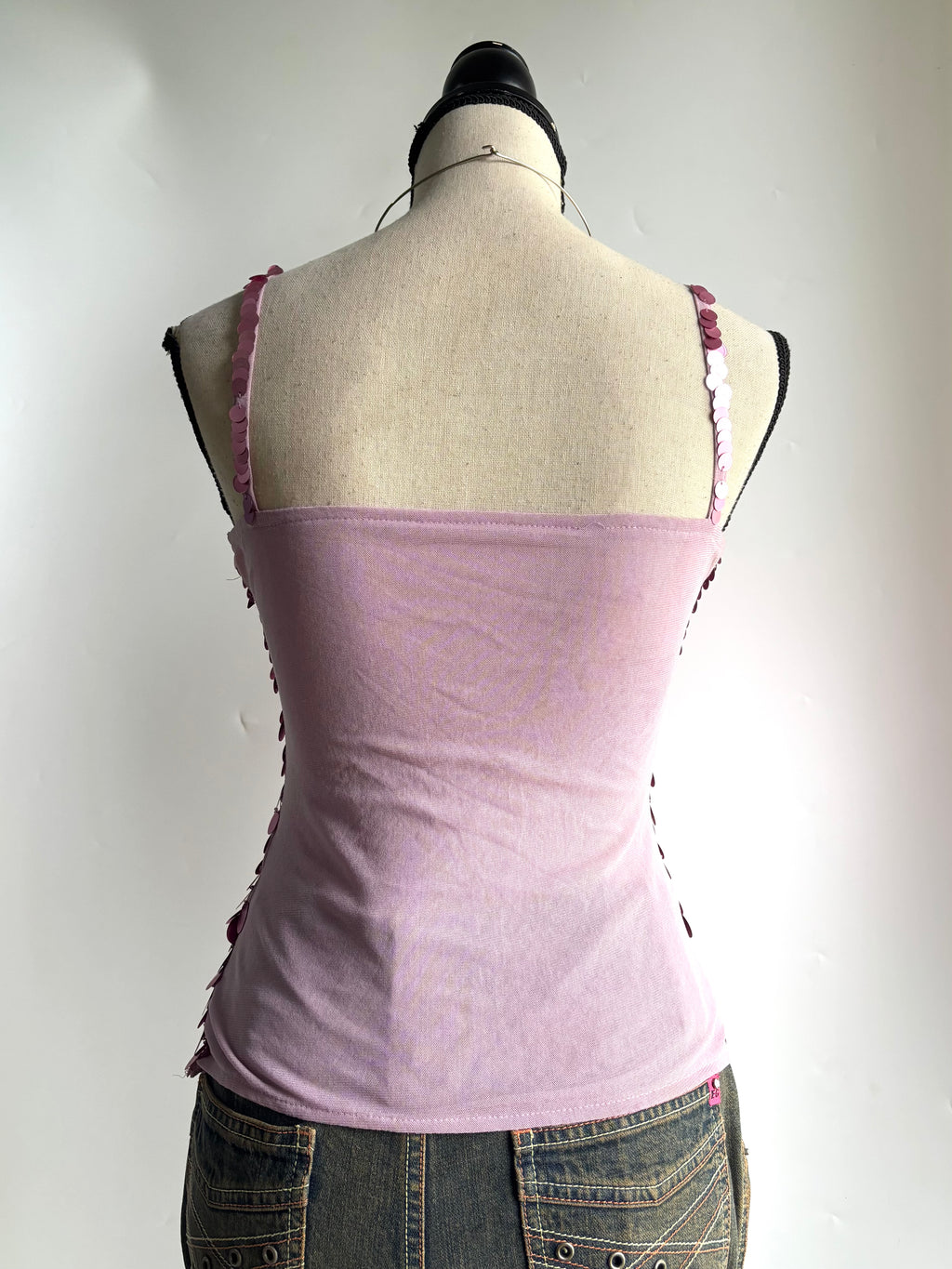 Bebo pink sequins top