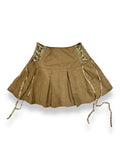 y2k beige skirt