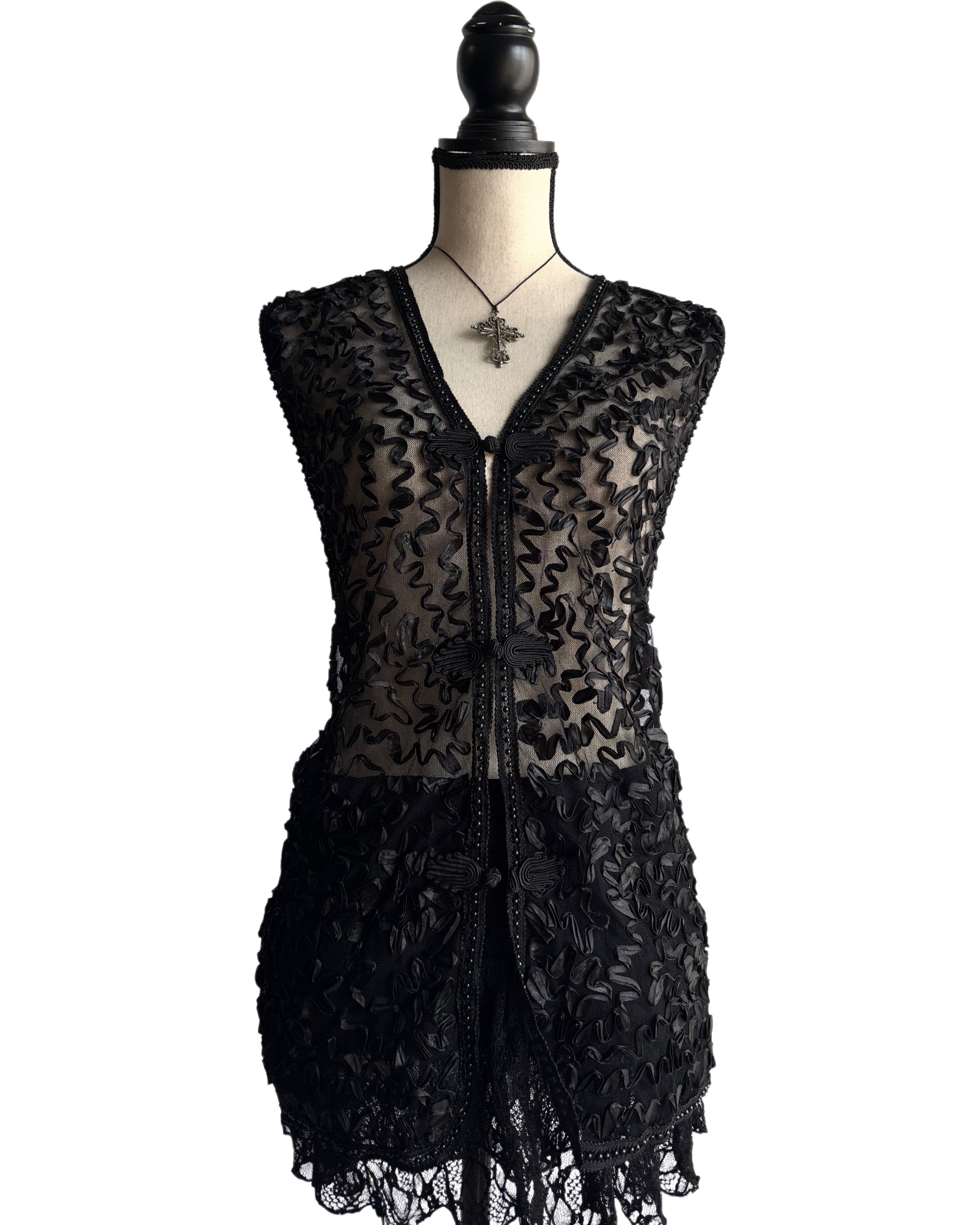 vintage mesh vest