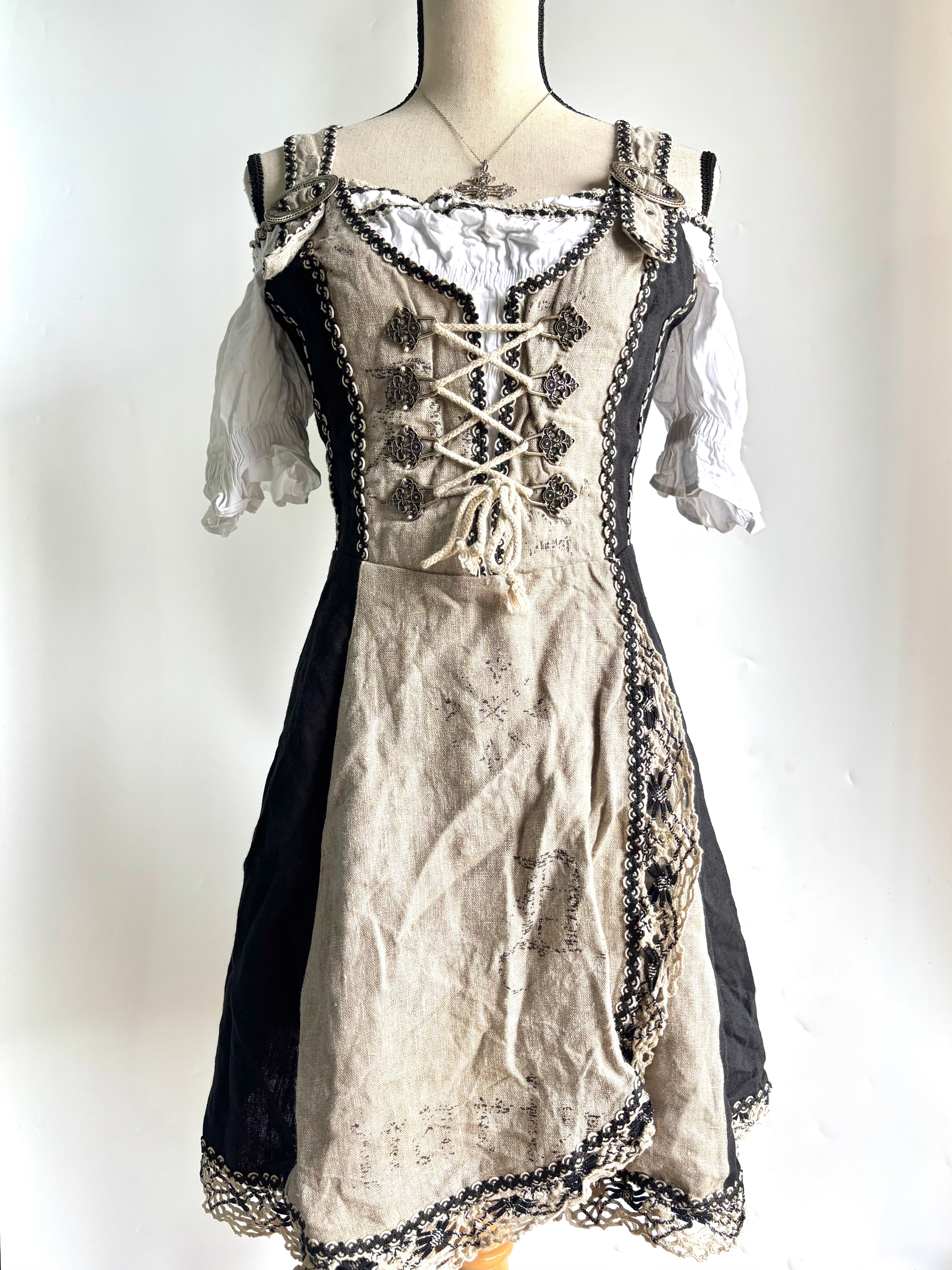 Vintage lace corset dress