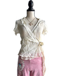 White mesh cover up