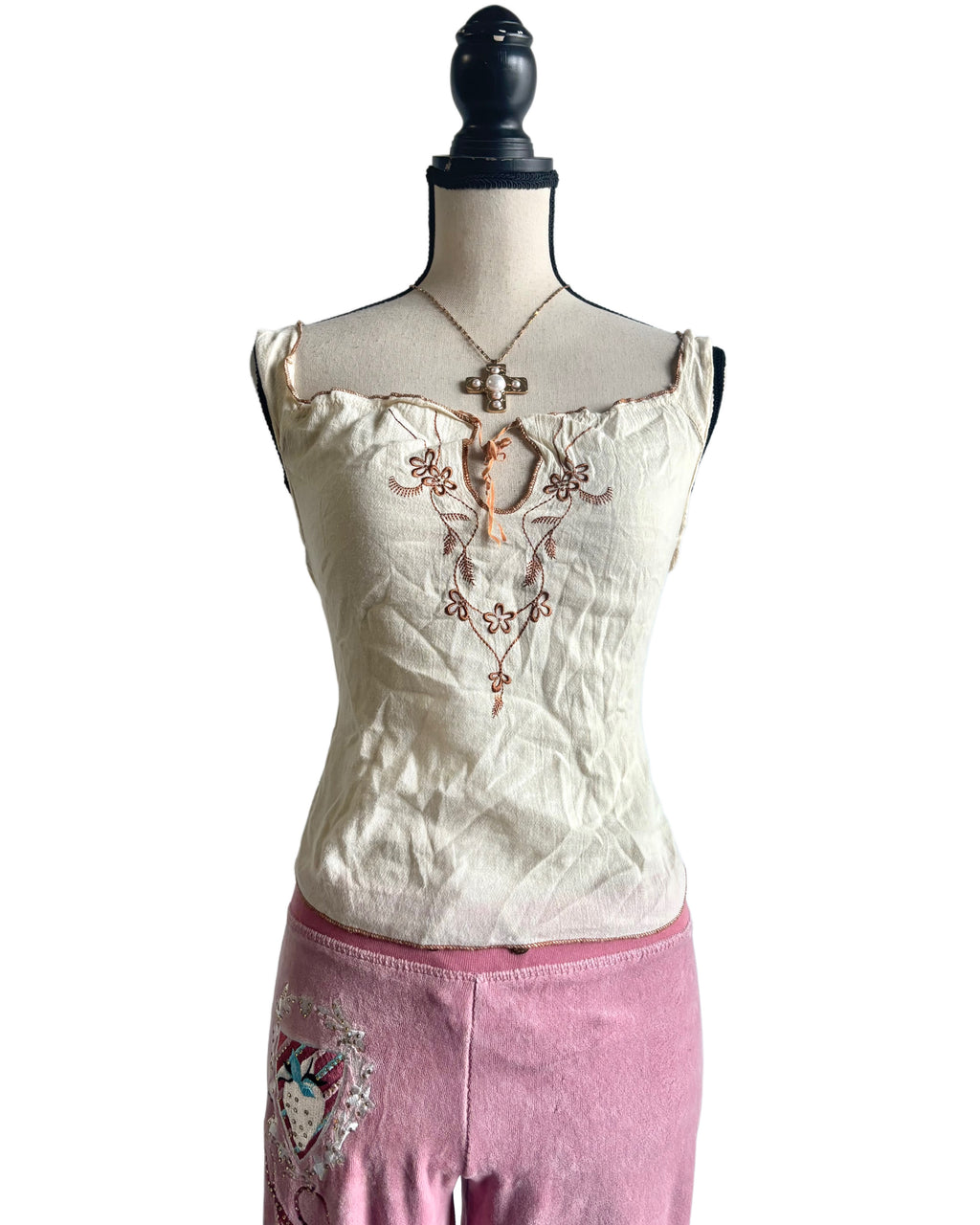 vintage white top