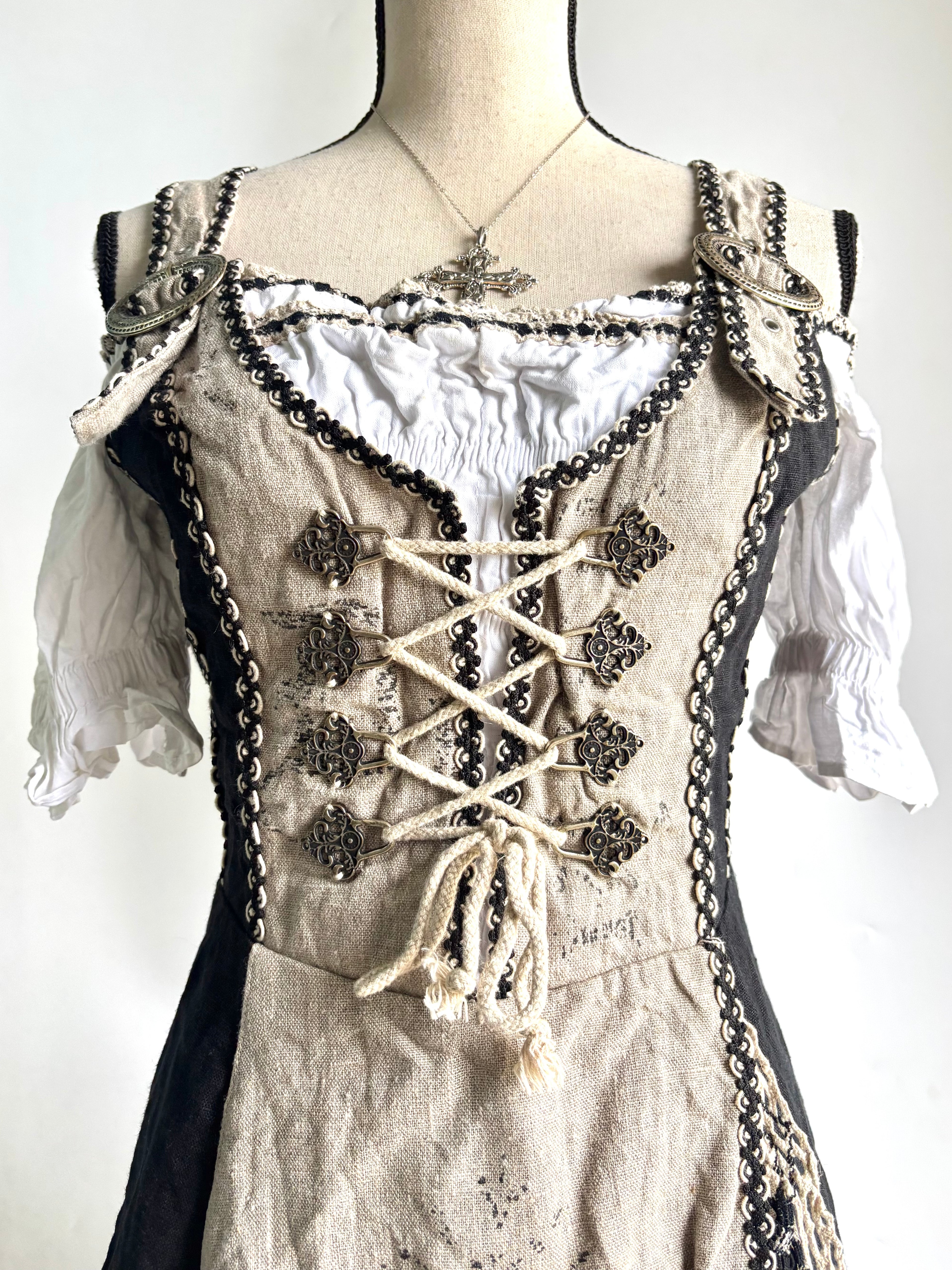 Vintage lace corset dress