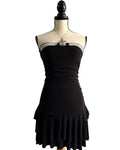 Grunge tube ruffle dress