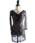 Black mesh dress