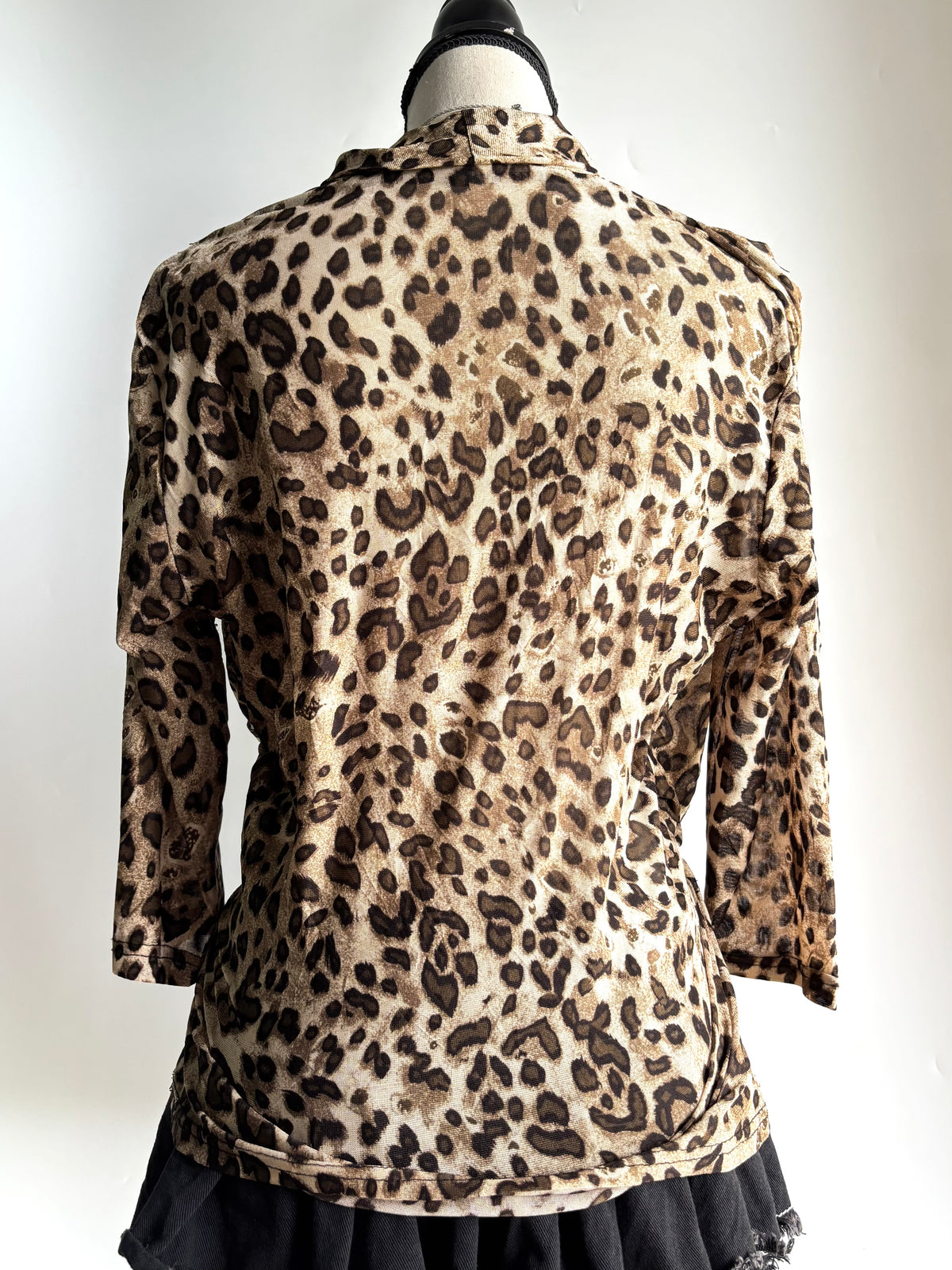 leopard double layered top
