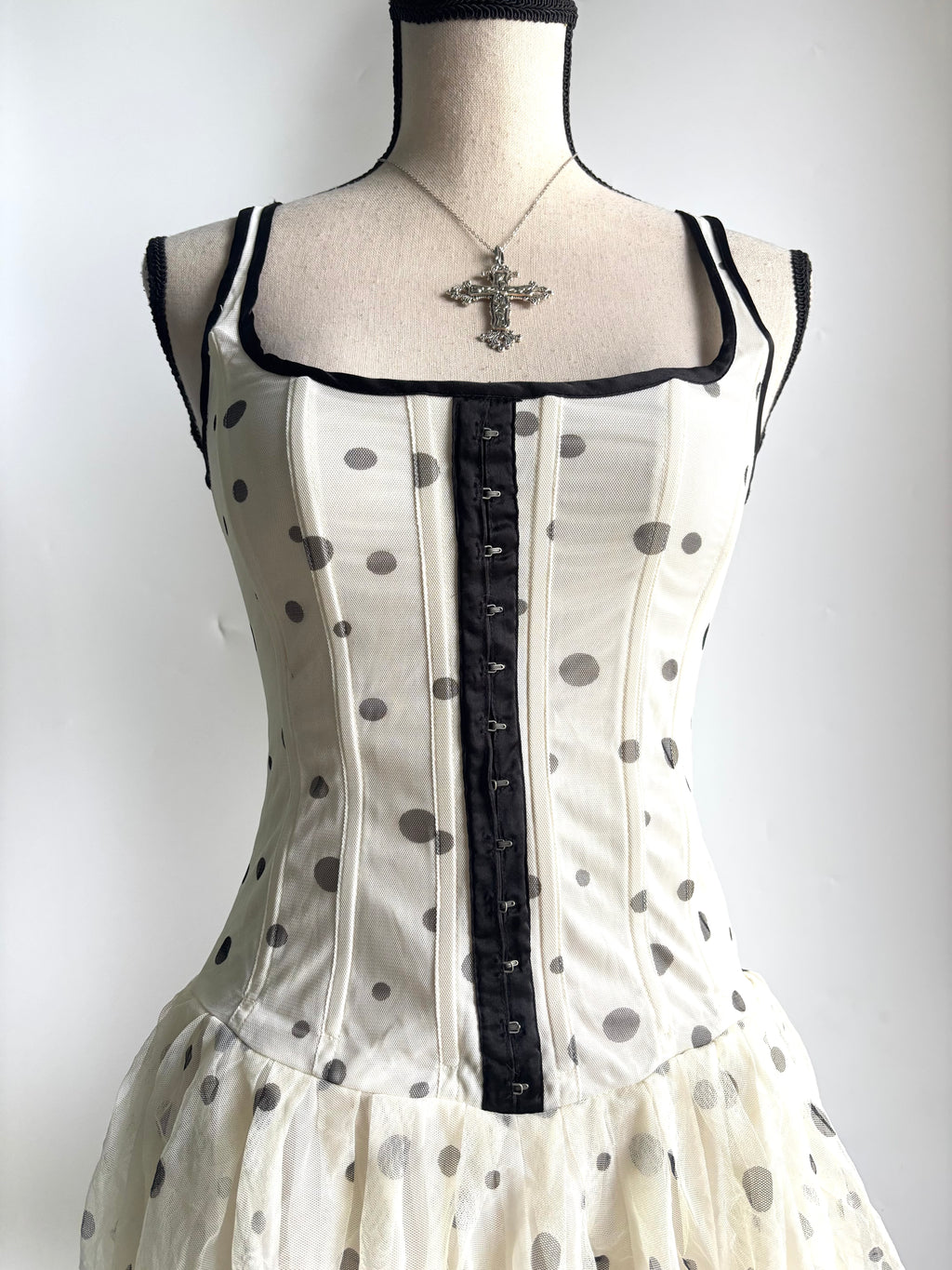 Y2k polka dot dress