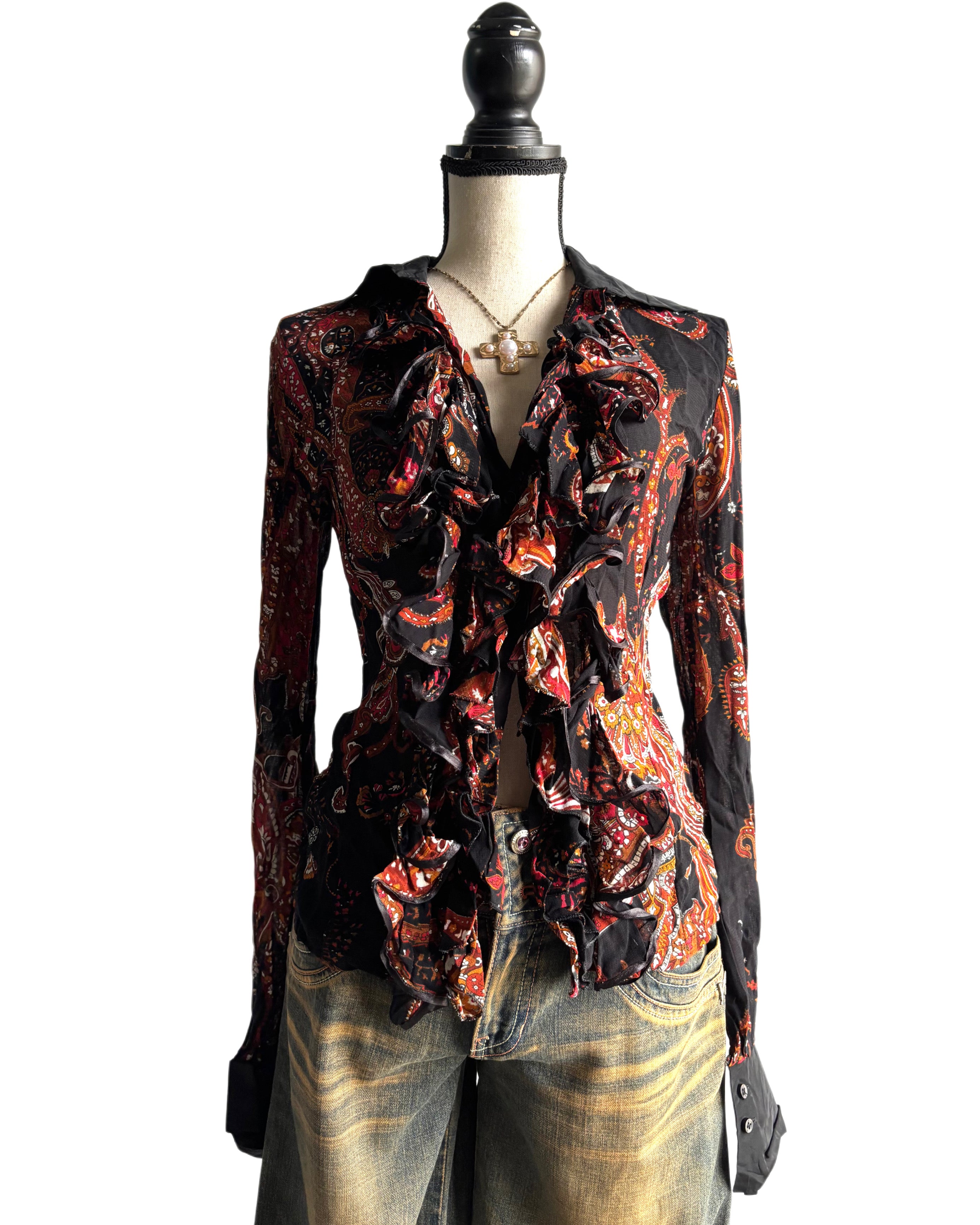 Desi ruffle top