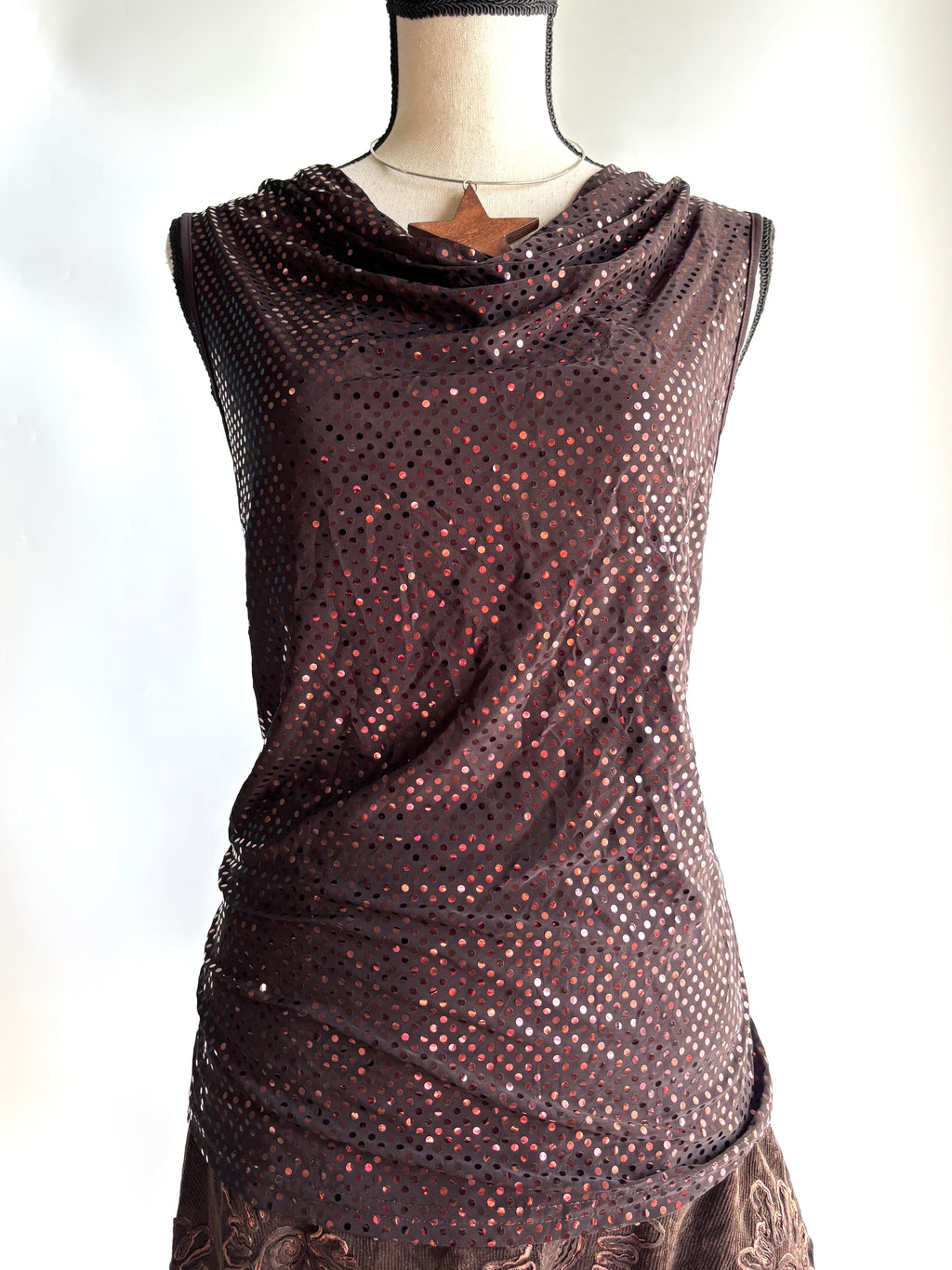 Y2k shimmer top