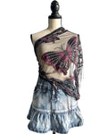 Butterfly mesh scarf