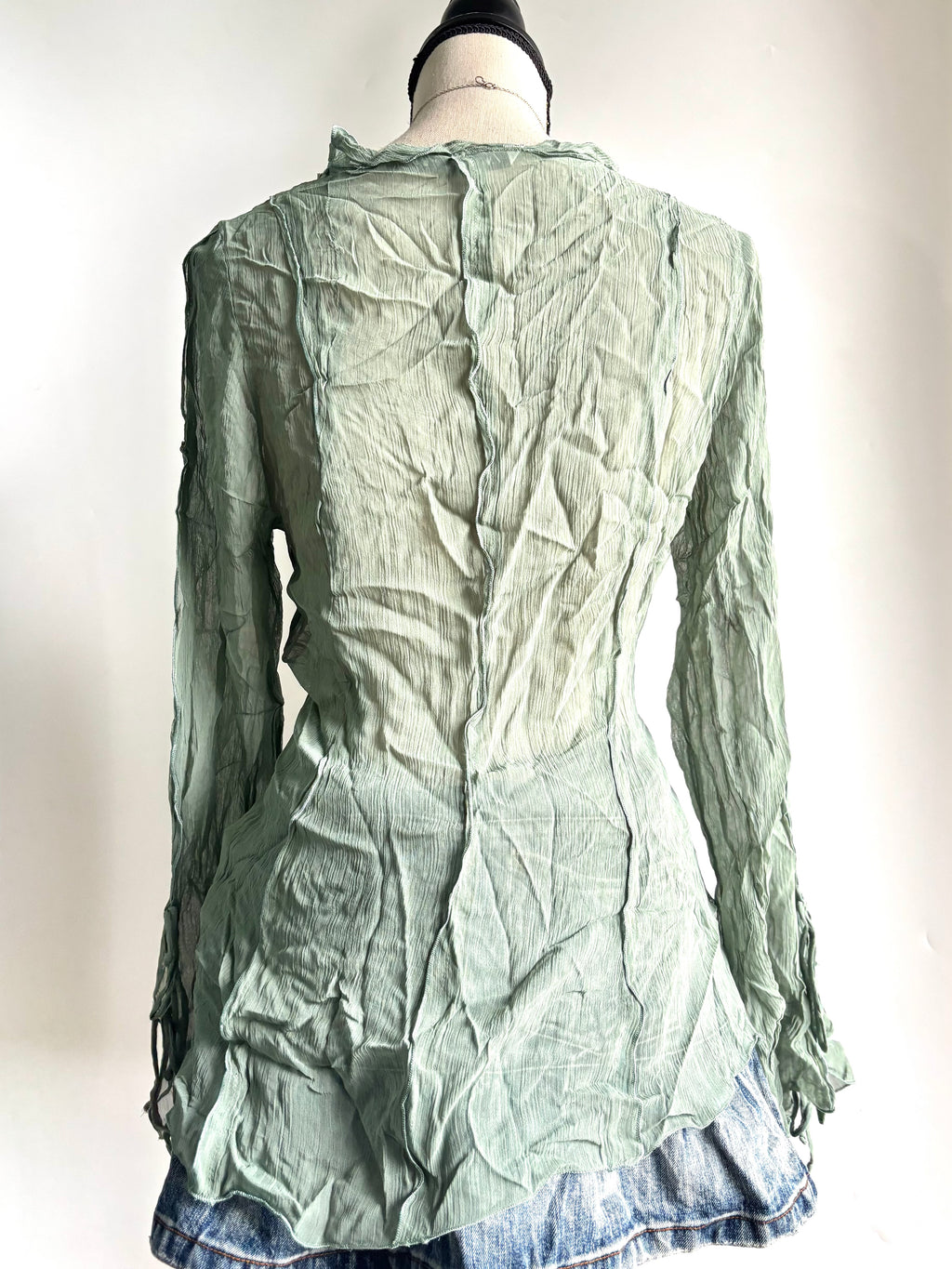 Green mesh cover up