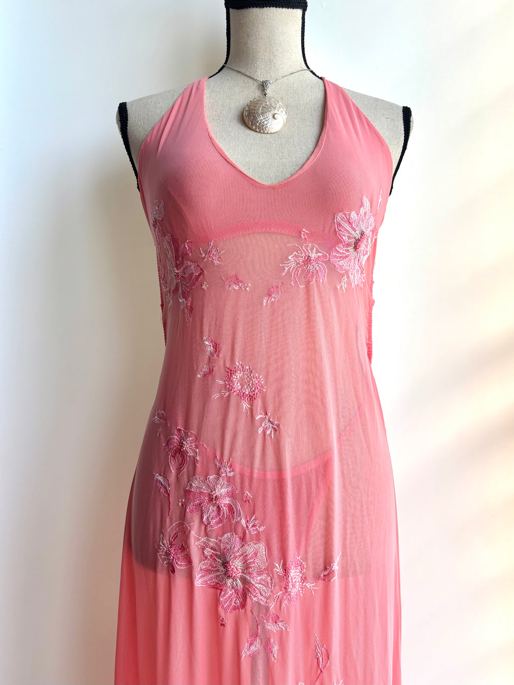 Vintage style mesh dress