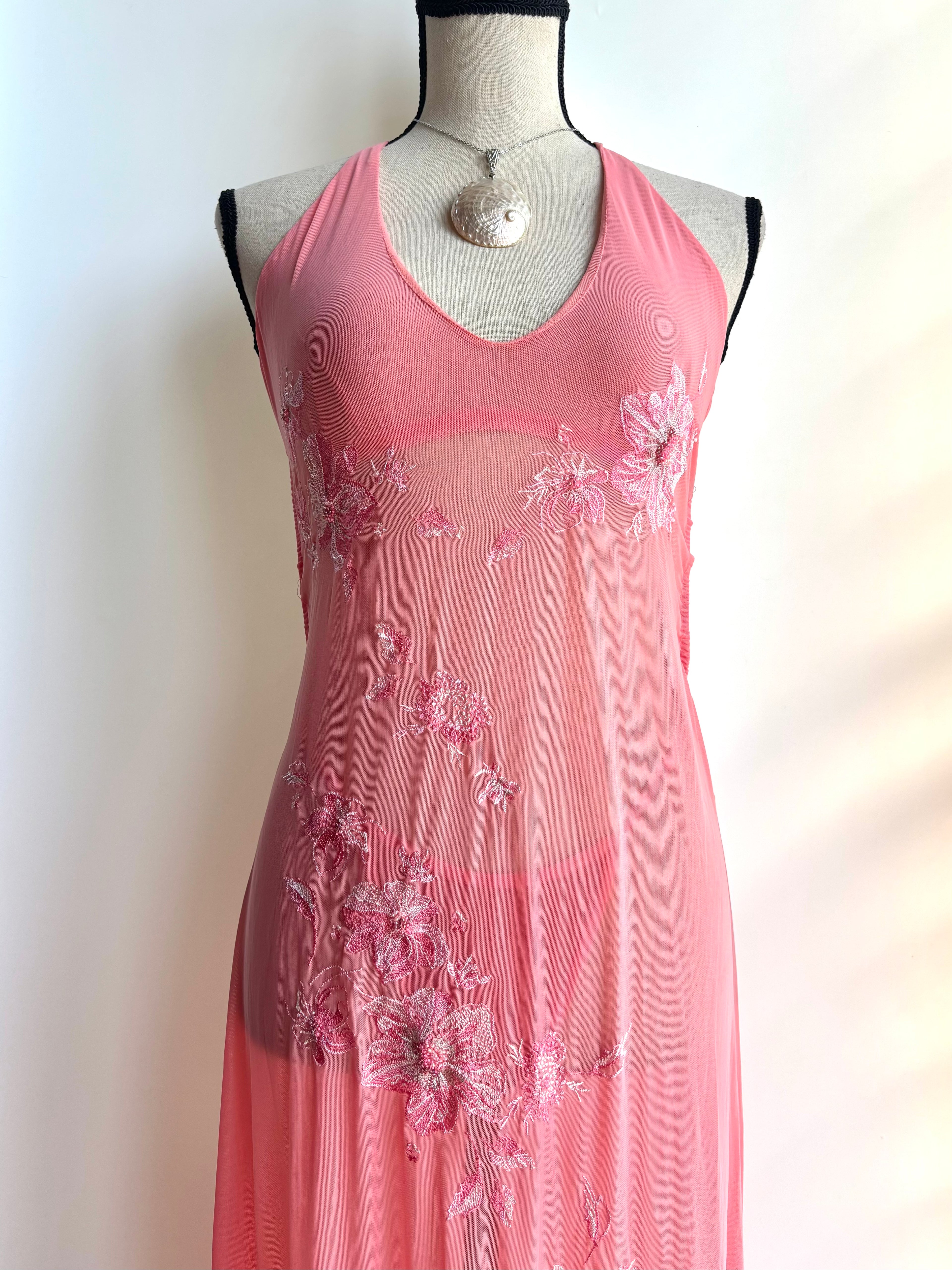 Vintage style mesh dress