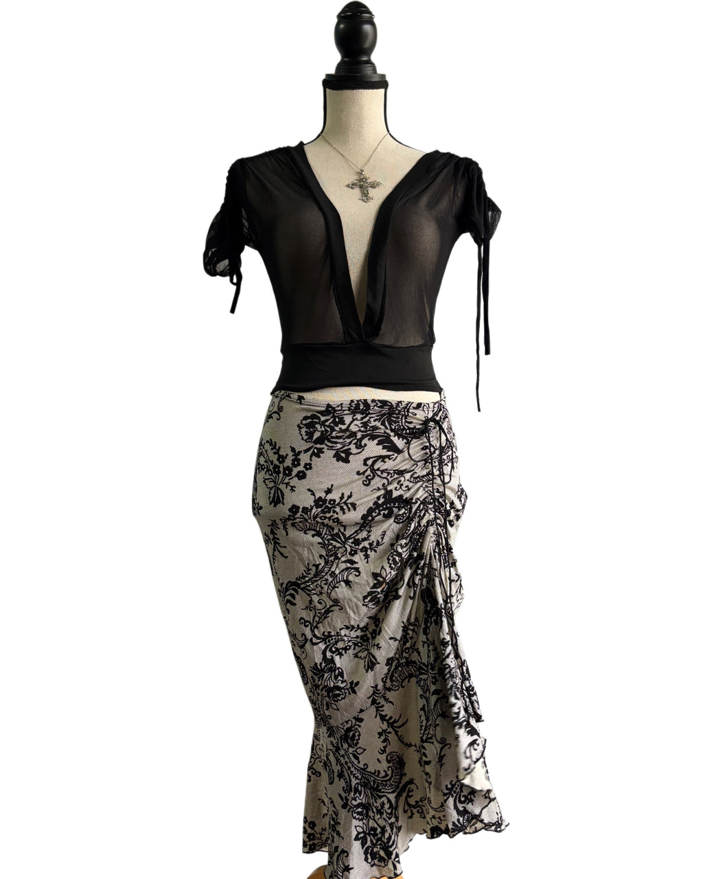 Vintage asymmetrical skirt