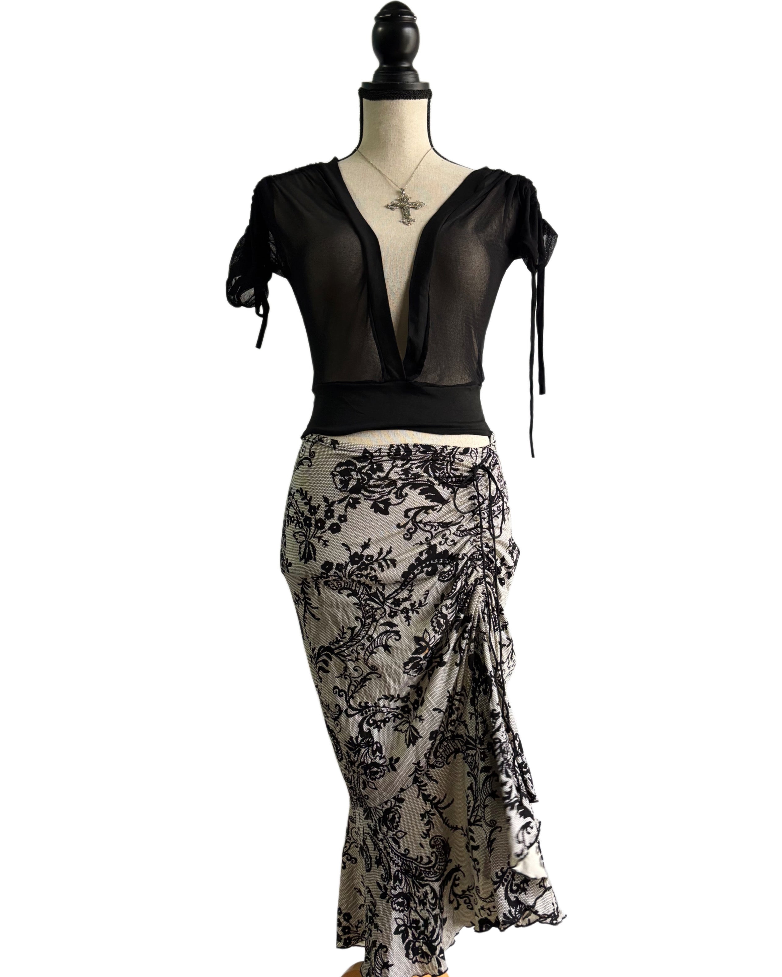 Vintage asymmetrical skirt