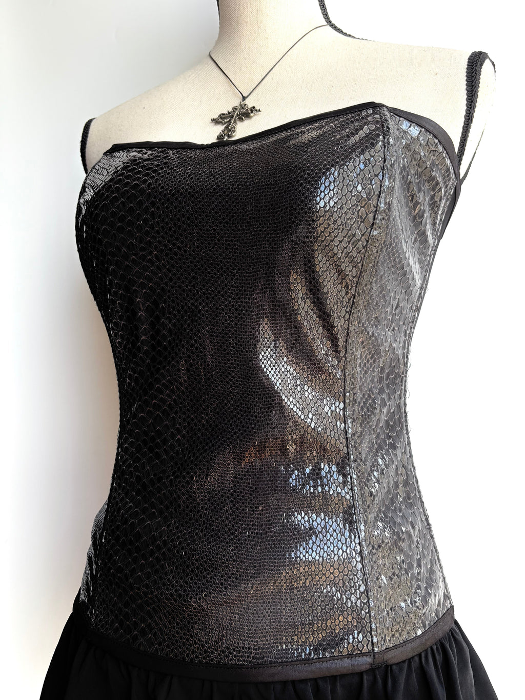 Y2k textured corset