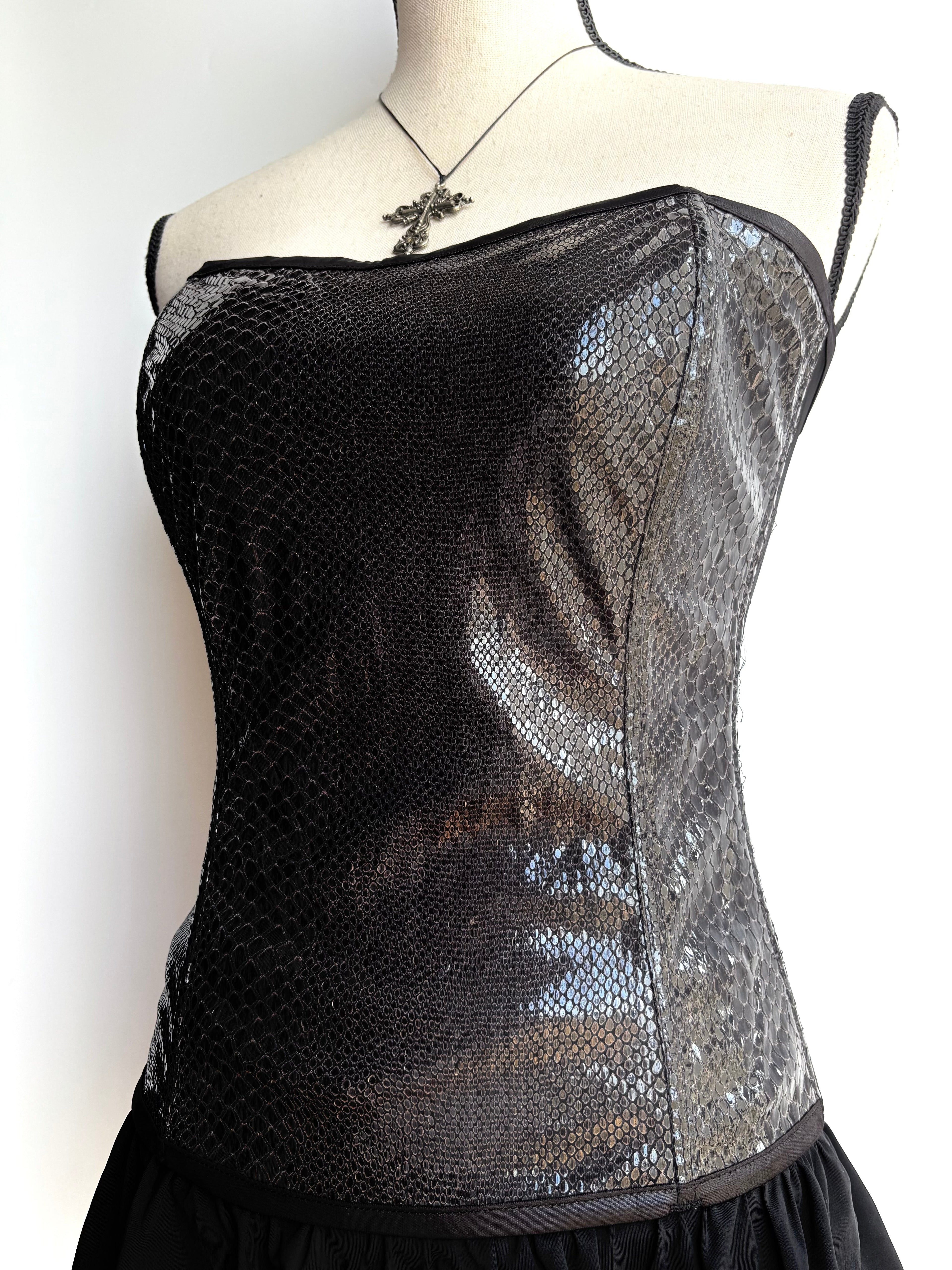 Y2k textured corset