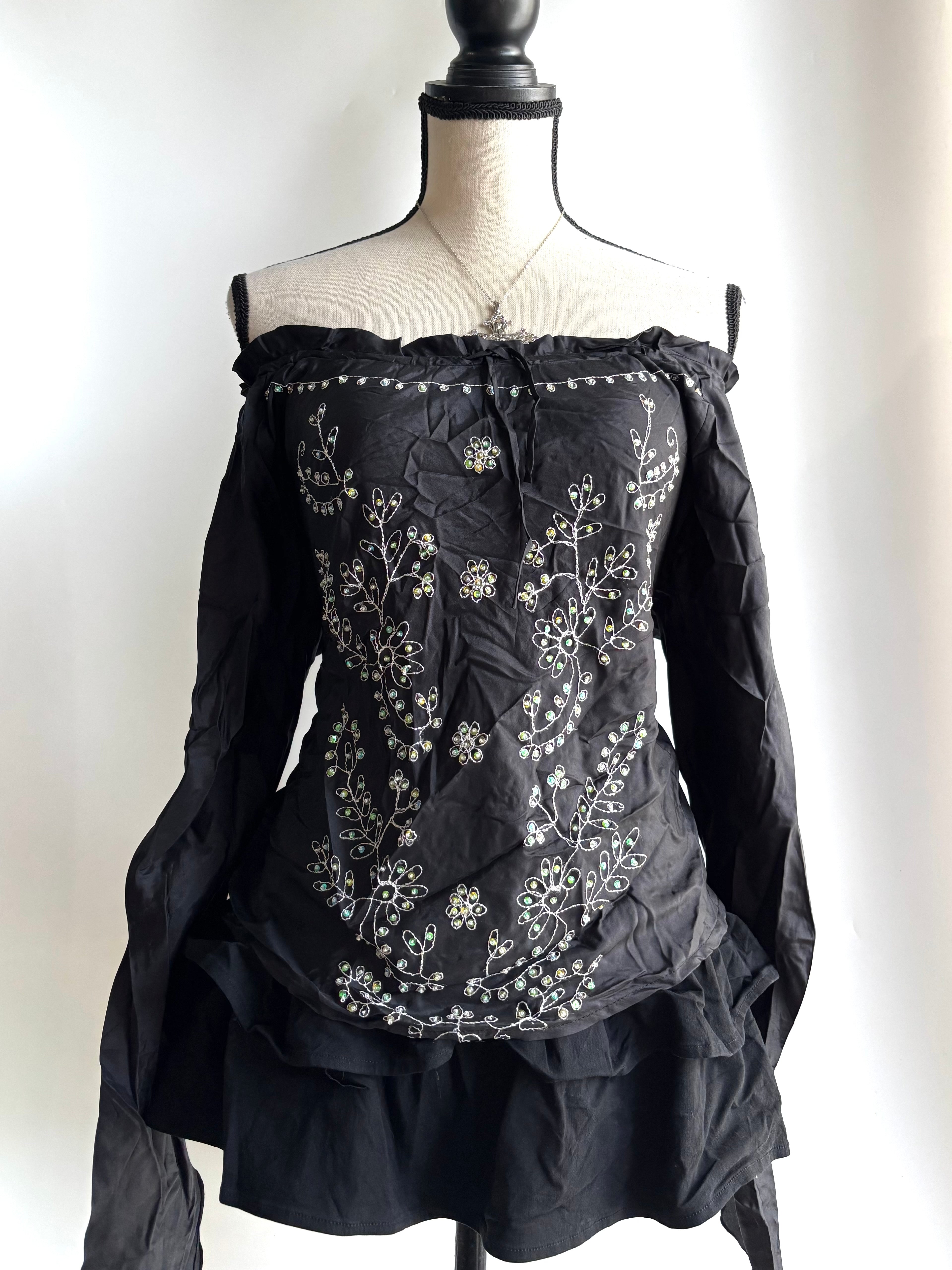 Y2k off shoulder top