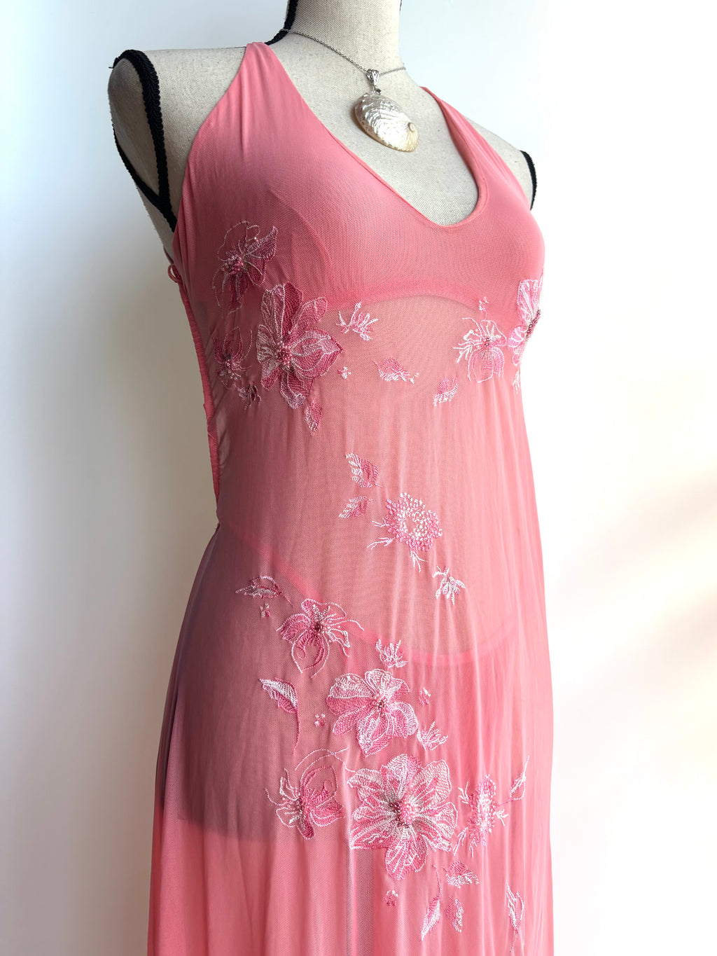 Vintage style mesh dress