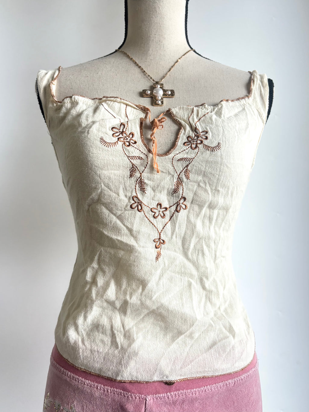 vintage white top