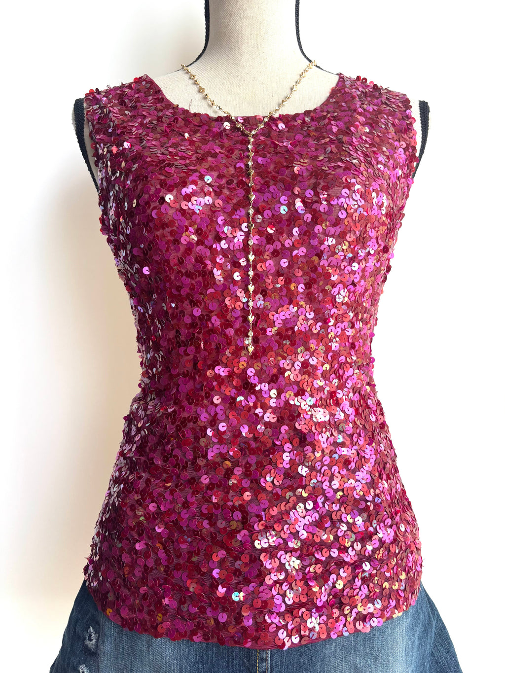 Y2k sequins top