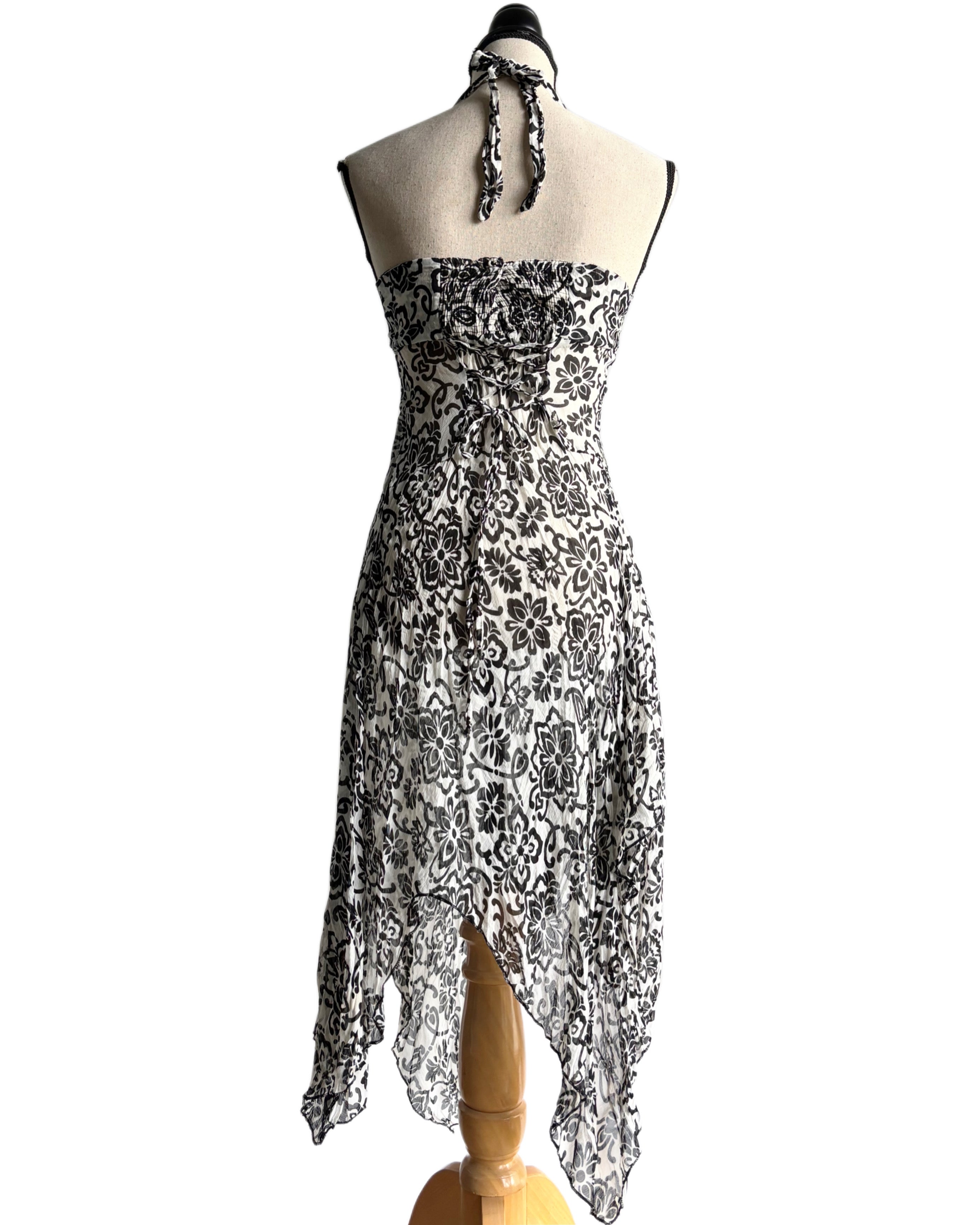 90s asymmetrical dress