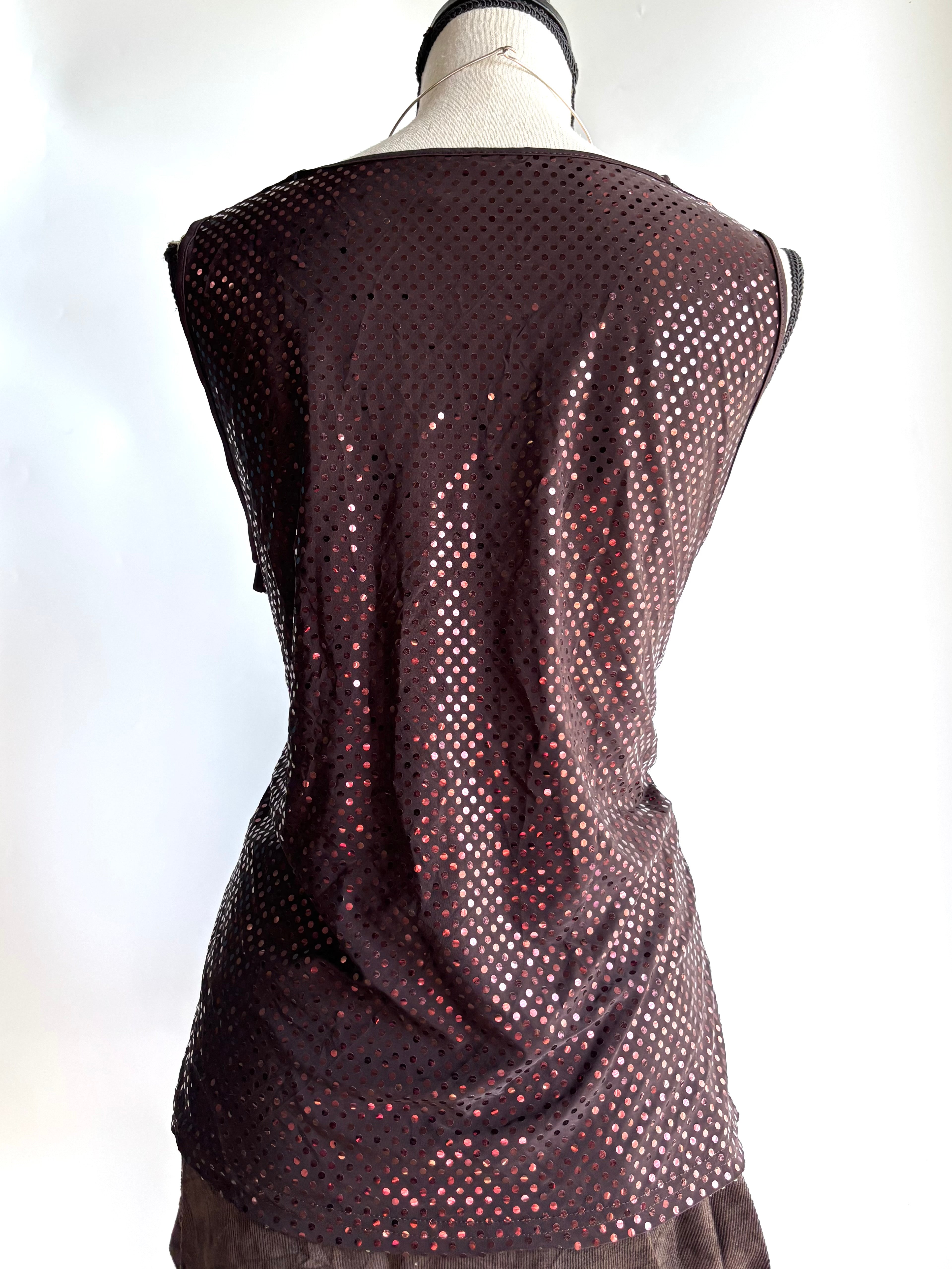 Y2k shimmer top