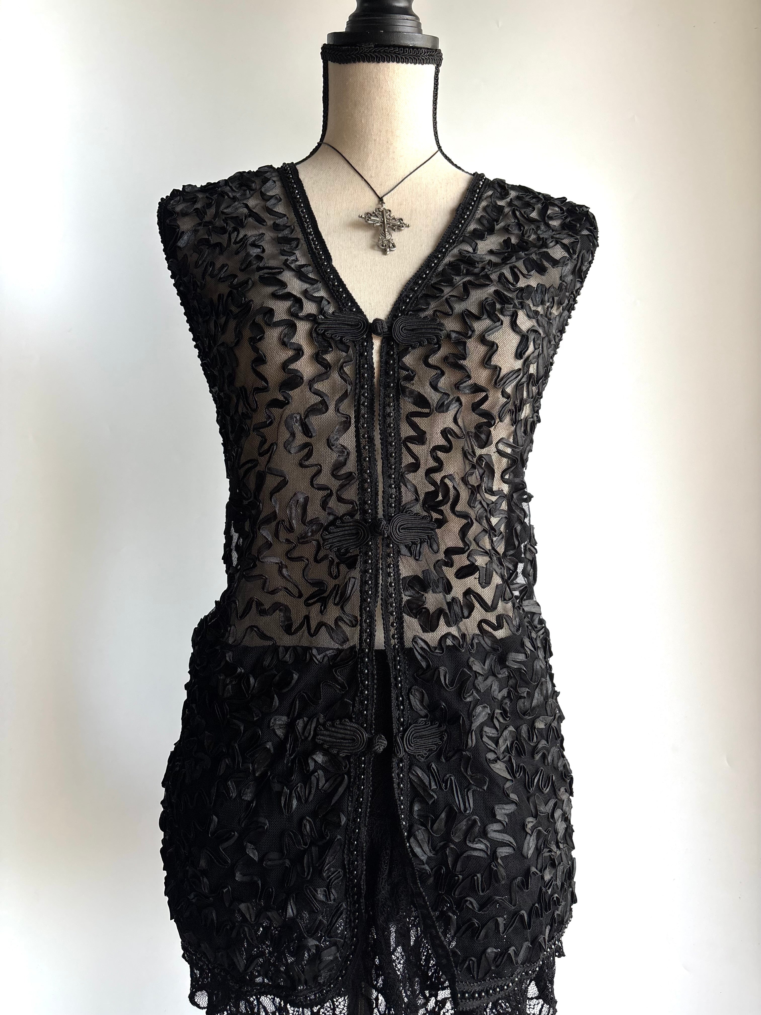 vintage mesh vest
