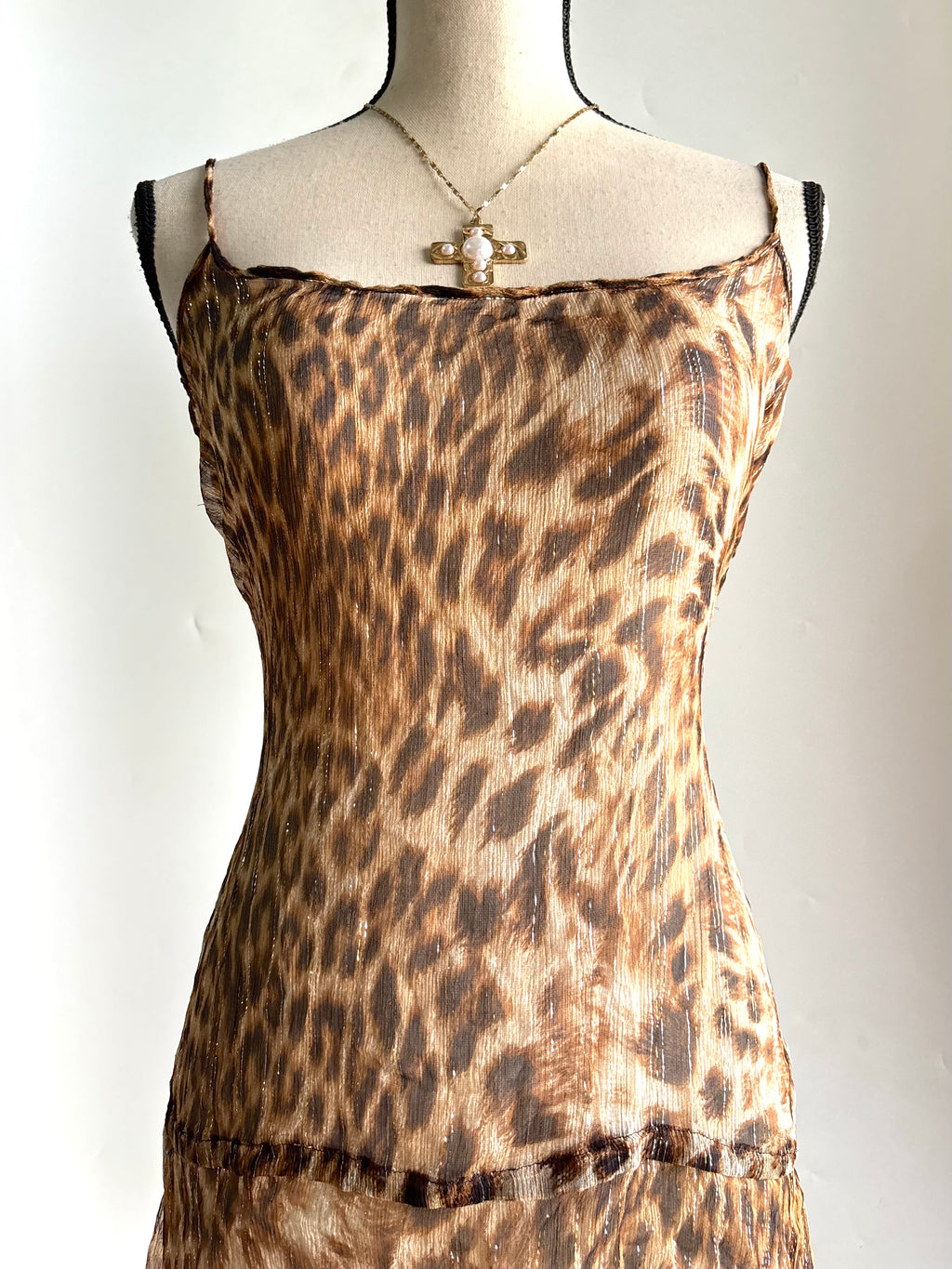 Mesh shimmer dress