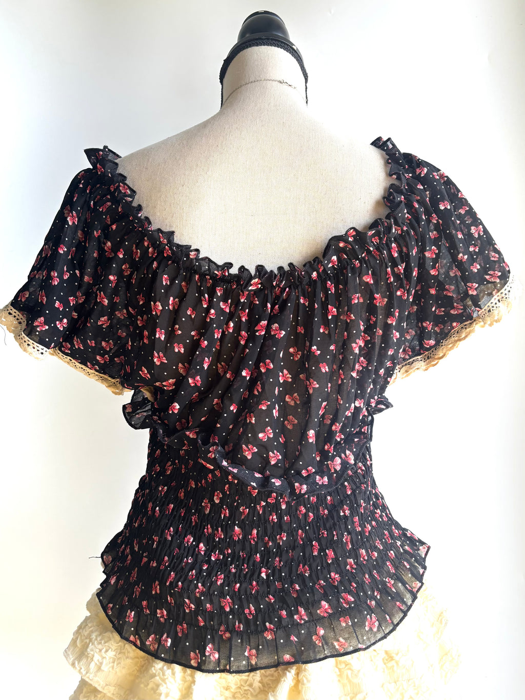Flower corset style top