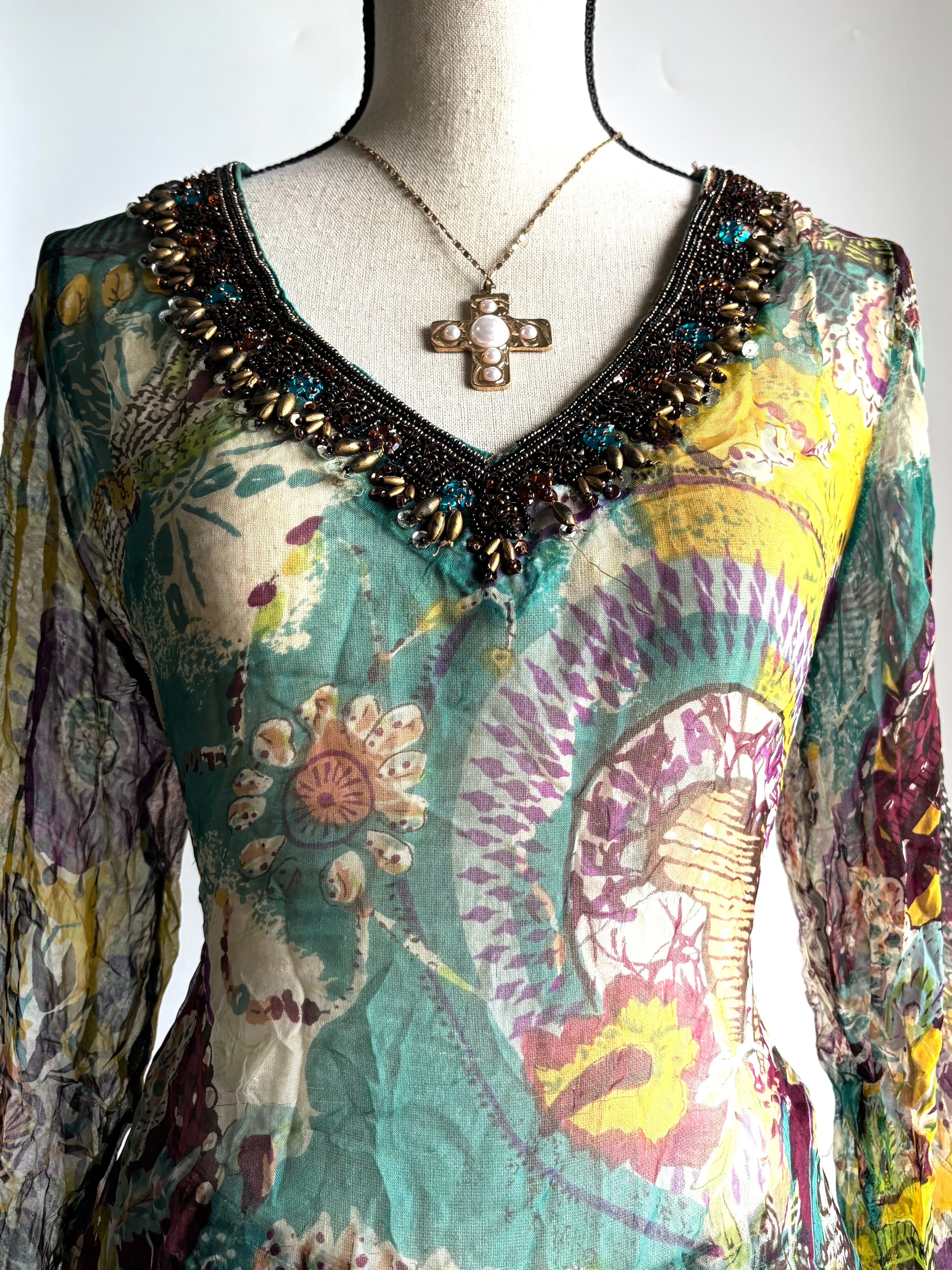 y2k mesh kurti