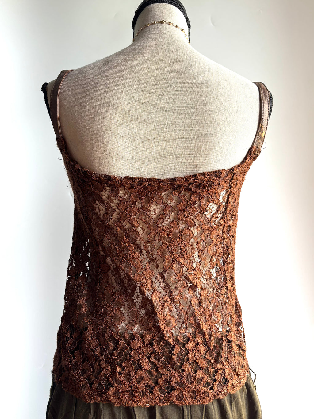 brown lace top